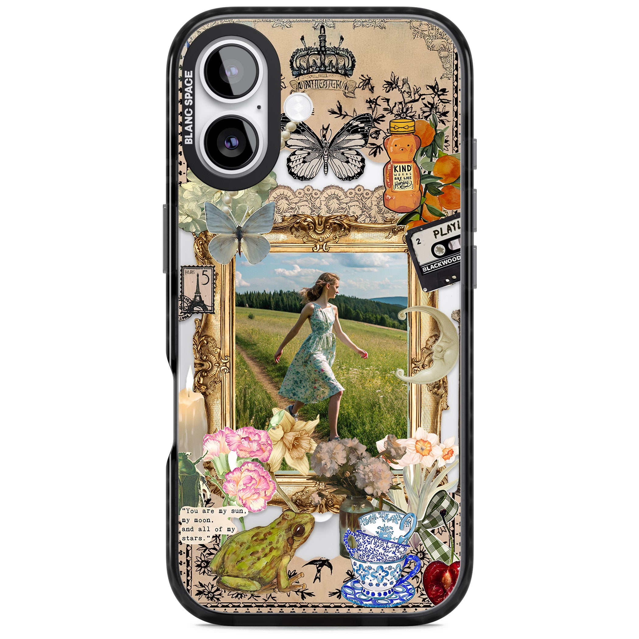 Personalised Country Collage Frame iPhone 17 Impact Pro Black Phone Case