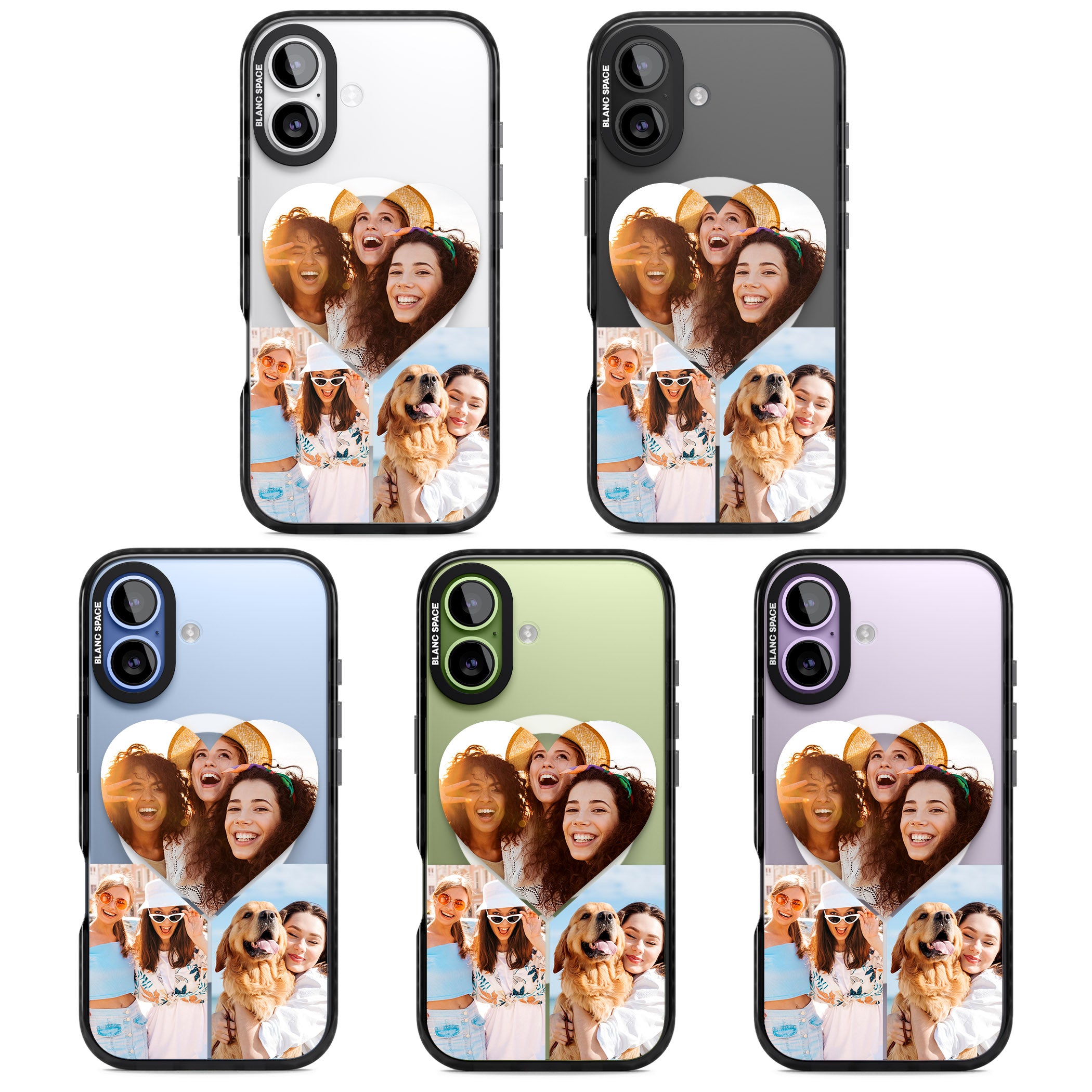 Personalised Heart Photo iPhone 17 Impact Pro Black Phone Case APT Impact Protection