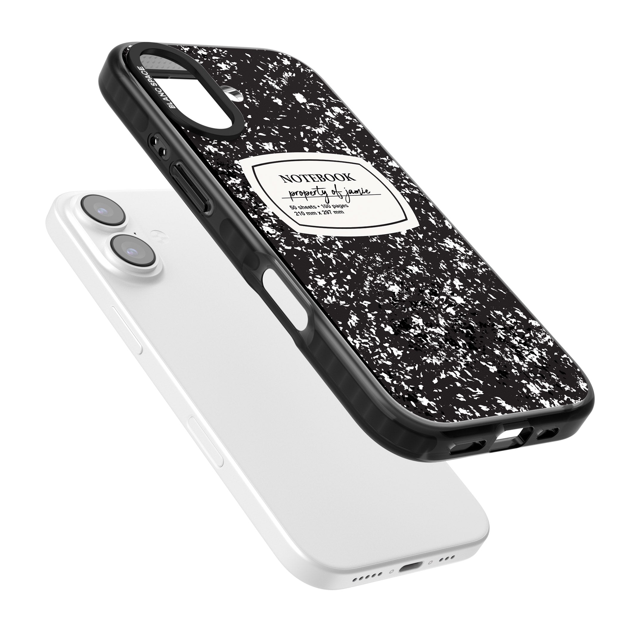 Personalised Classic Composition iPhone 17 Impact Pro Black Phone Case Colours