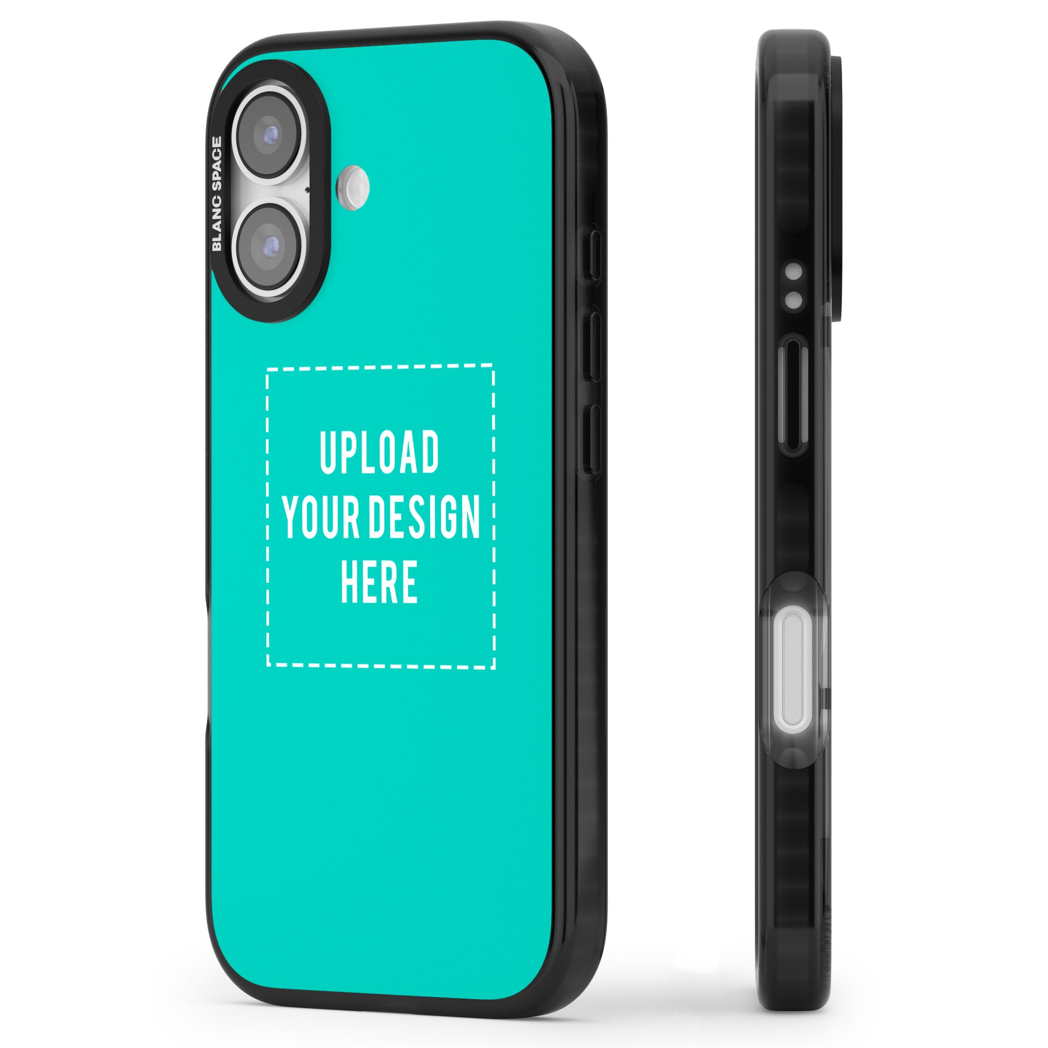 Personalised Personalise Your Own Design iPhone 17 Impact Pro Black Phone Case Side Profile