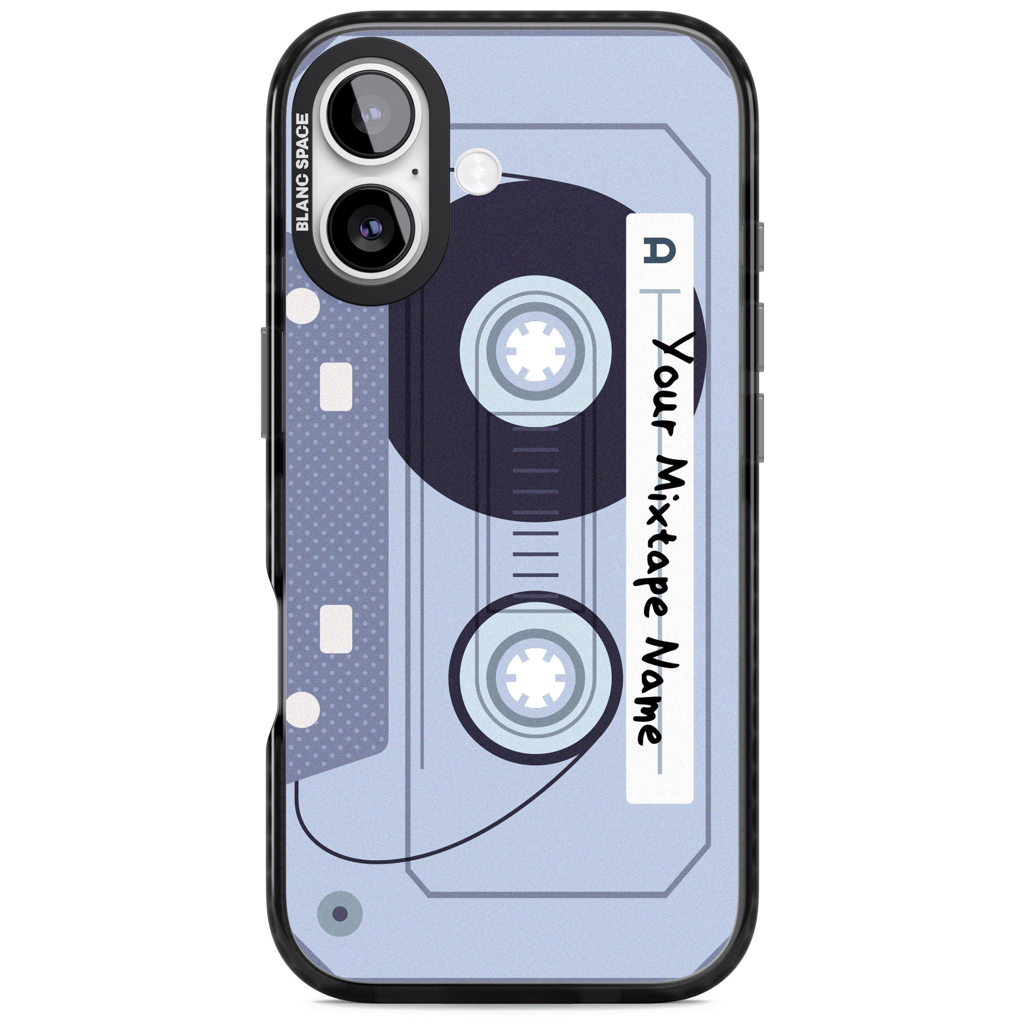 Personalised Retro Mixtape Industrial iPhone 17 Impact Pro Black Phone Case