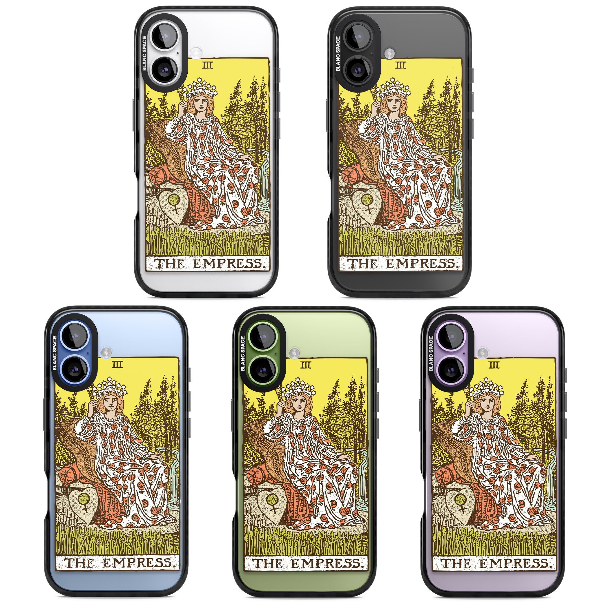 Personalised The Empress Tarot Card (Color) iPhone 17 Impact Pro Black Phone Case APT Impact Protection