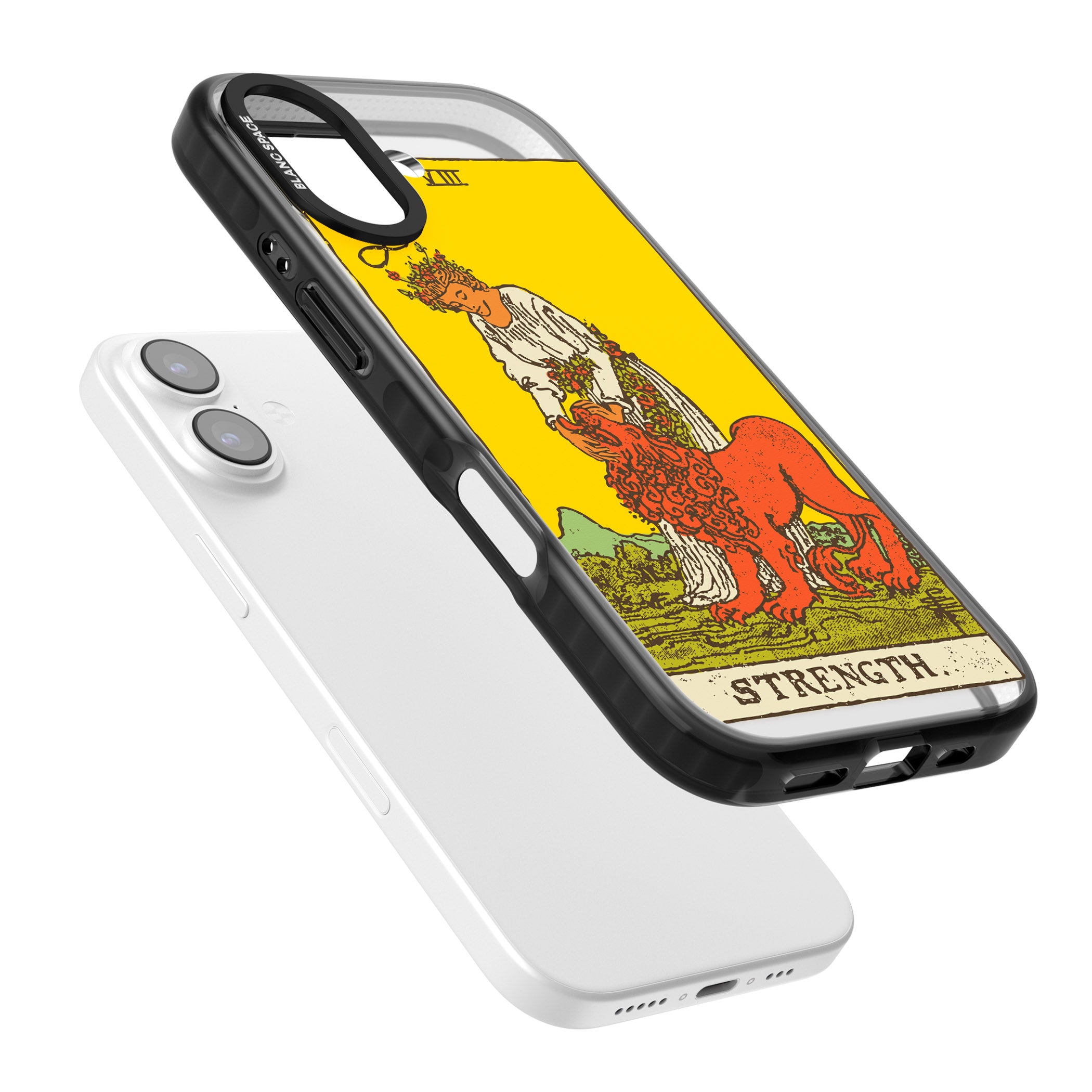 Personalised Strength Tarot Card (Color) iPhone 17 Impact Pro Black Phone Case Colours
