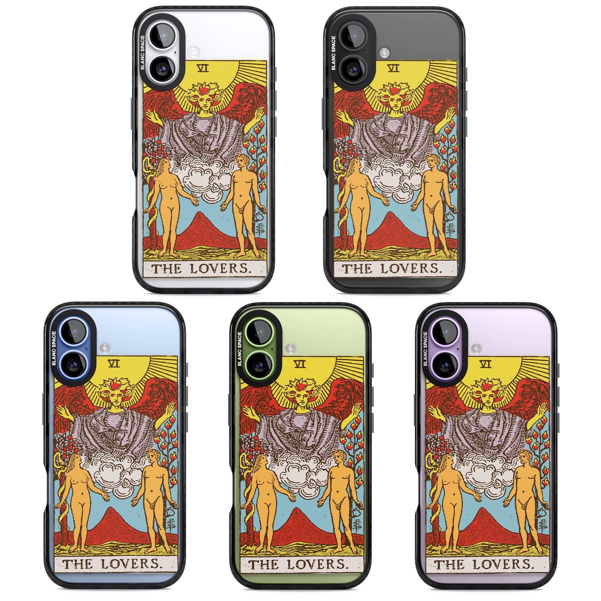 Personalised The Lovers Tarot Card (Color) iPhone 17 Impact Pro Black Phone Case APT Impact Protection
