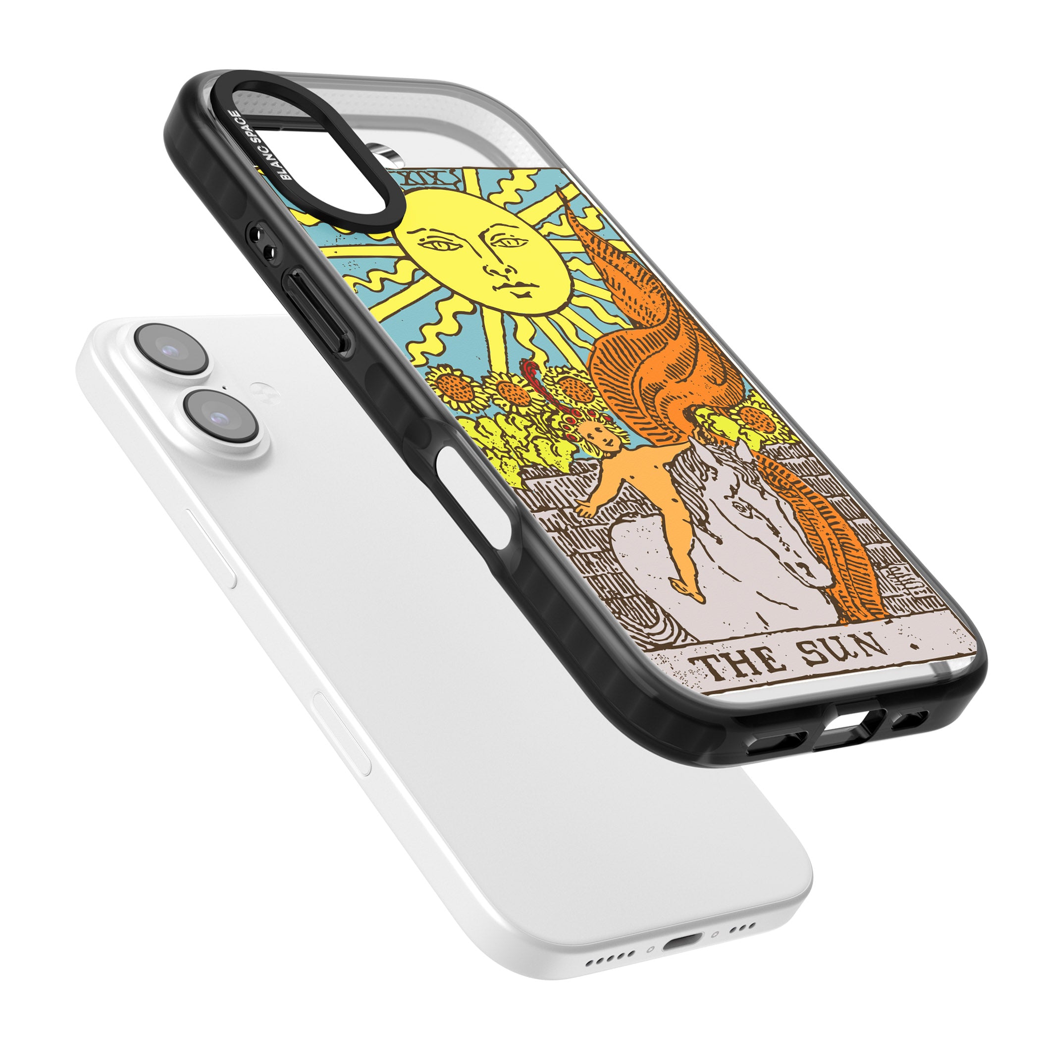Personalised The Sun Tarot Card (Color) iPhone 17 Impact Pro Black Phone Case Colours