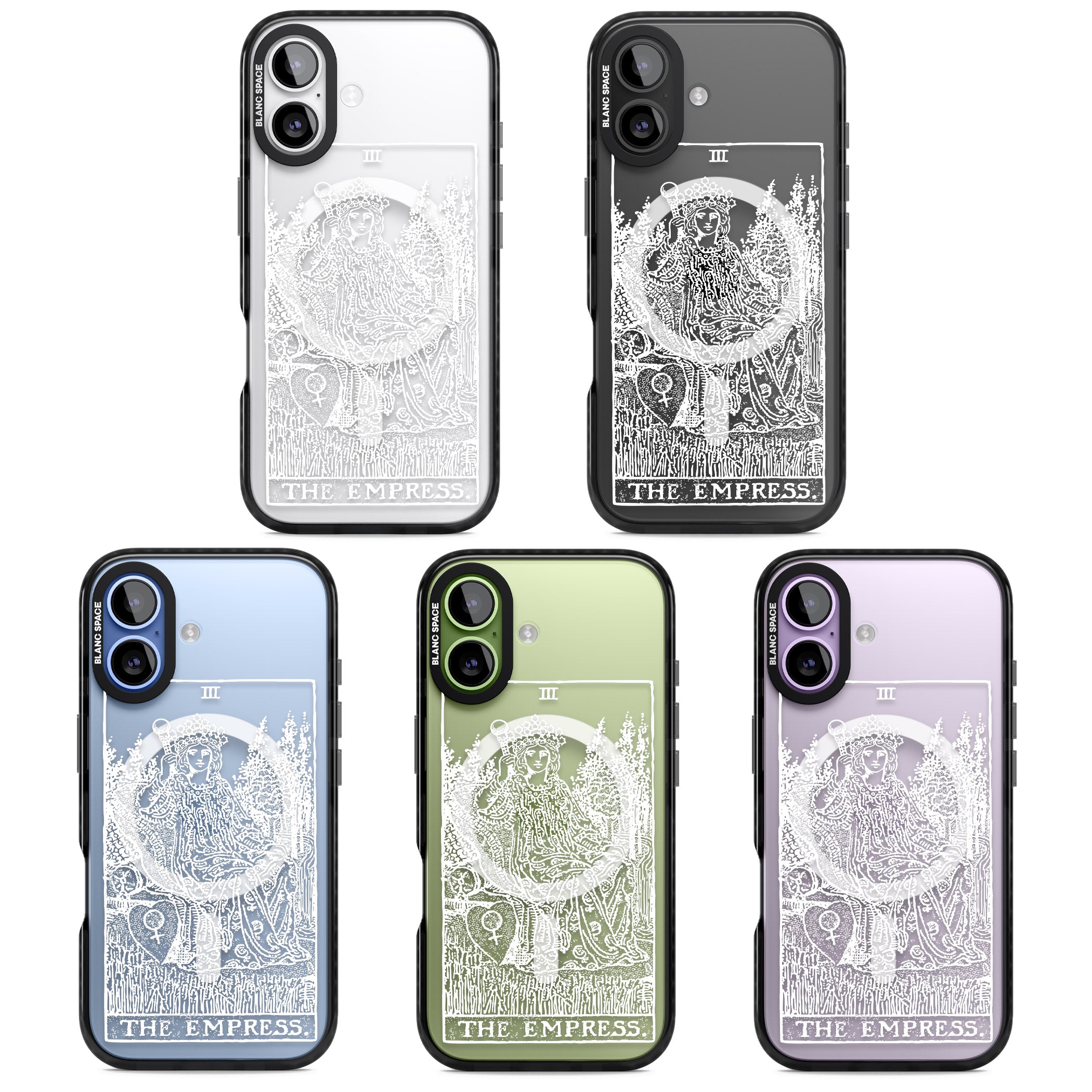 Personalised The Empress Tarot Card (White) iPhone 17 Impact Pro Black Phone Case APT Impact Protection