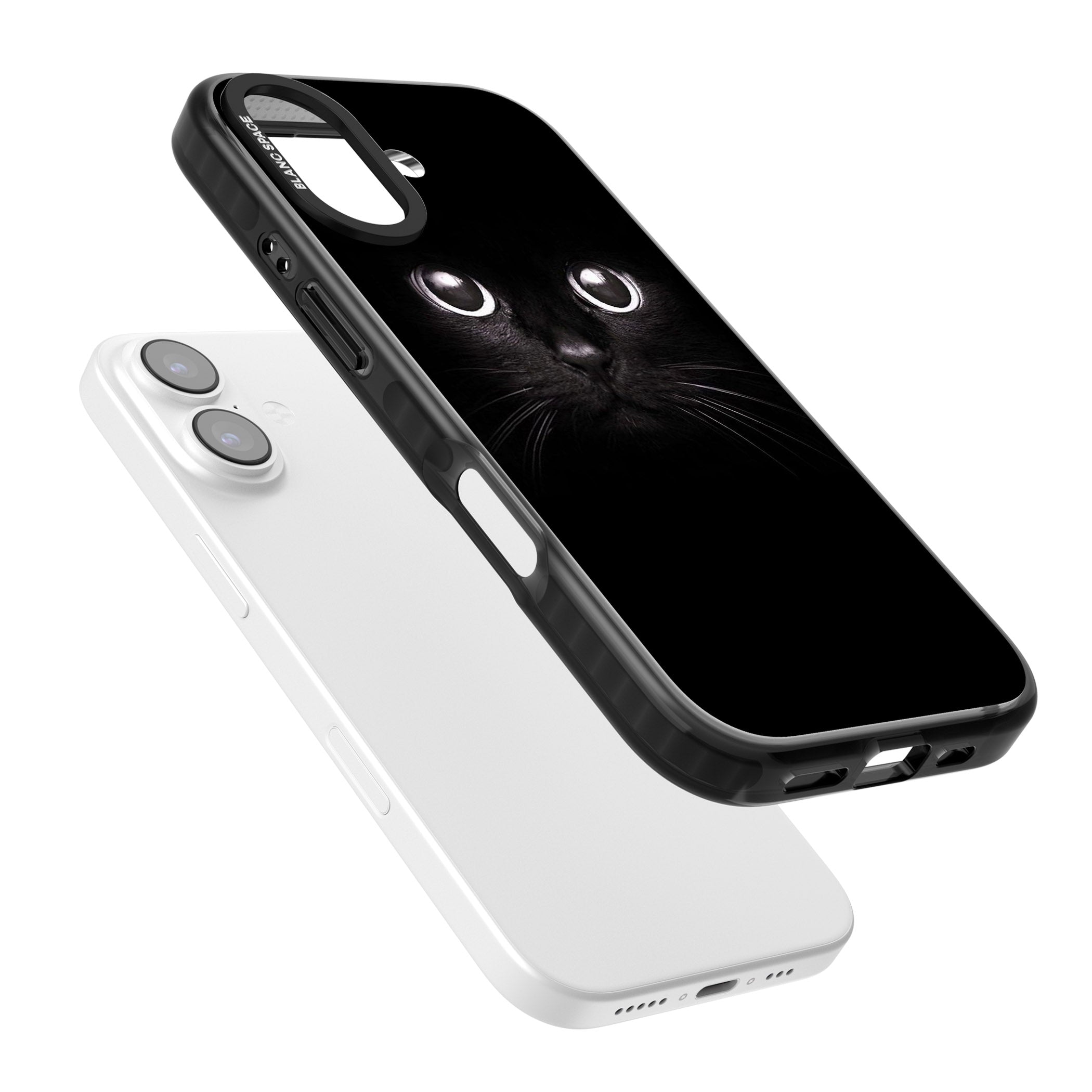 Black Cat iPhone 17 Impact Pro Black Phone Case Colours