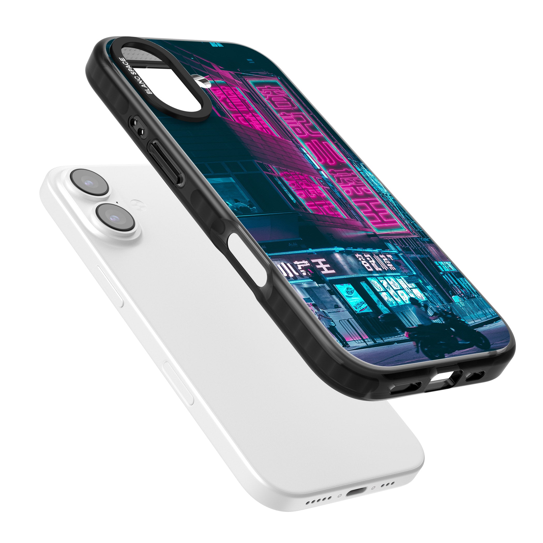 Neon City Ride iPhone 17 Impact Pro Black Phone Case Colours