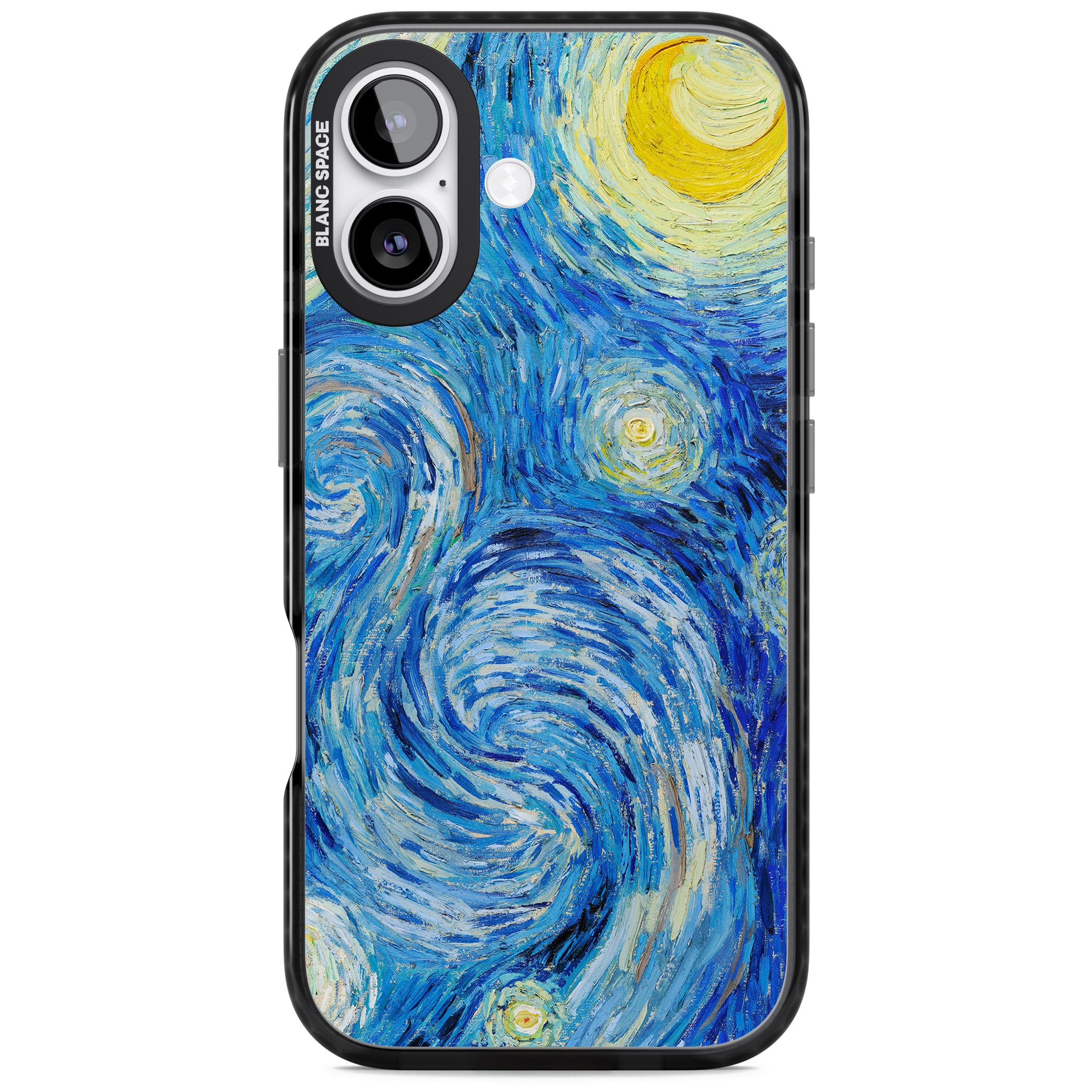 The Starry Night By Vincent Van Gogh iPhone 17 Impact Pro Black Phone Case