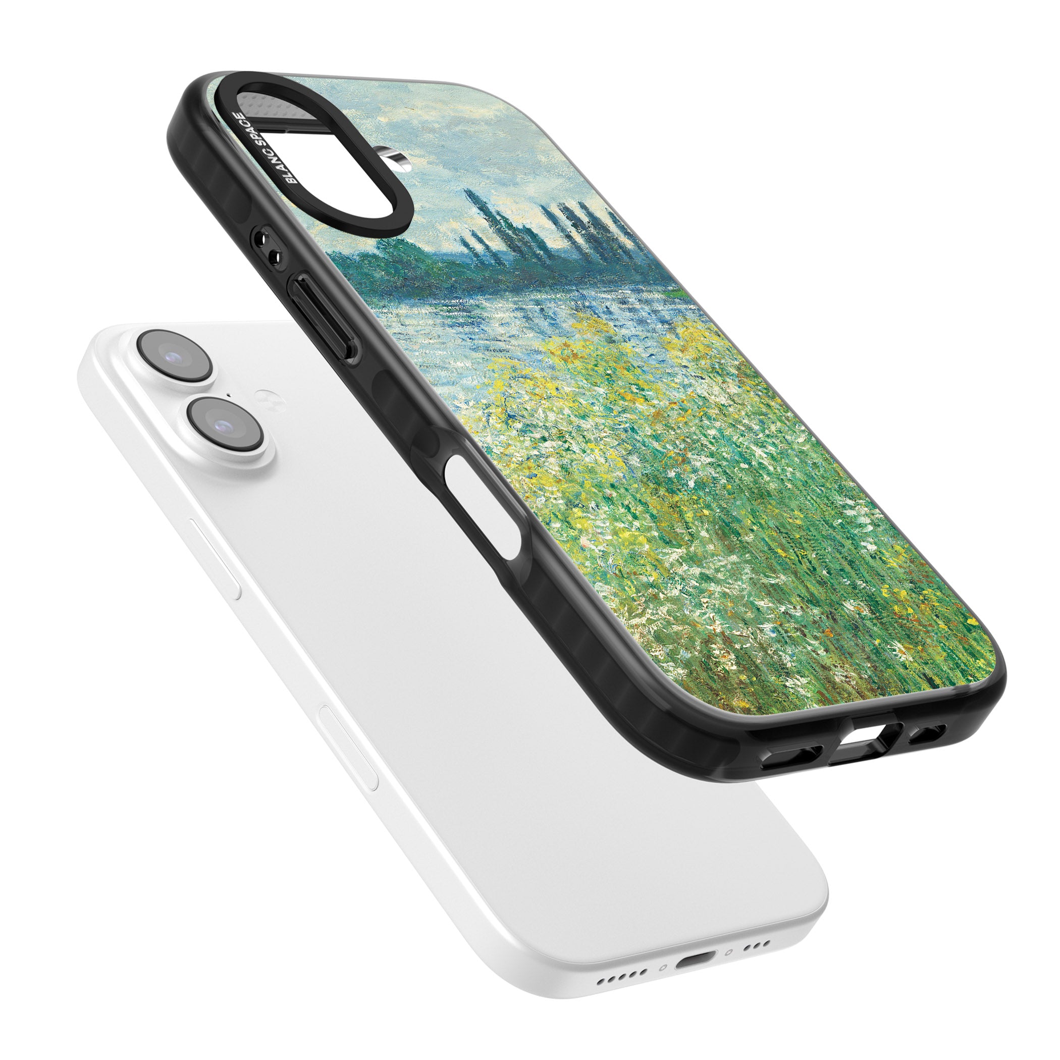 Banks Of The Seine By Claude Monet iPhone 17 Impact Pro Black Phone Case Colours
