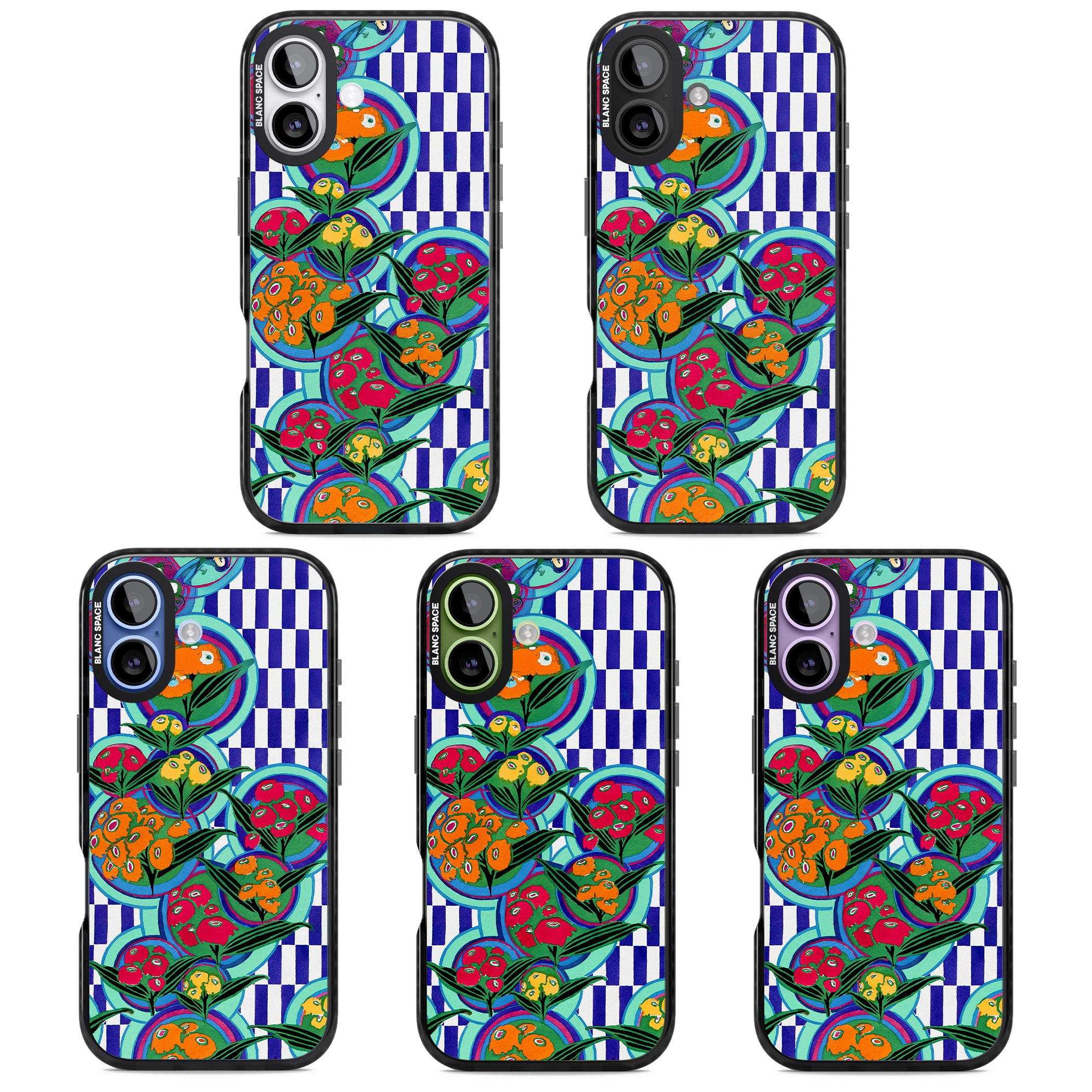 Vintage Fruit Plates iPhone 17 Impact Pro Black Phone Case APT Impact Protection