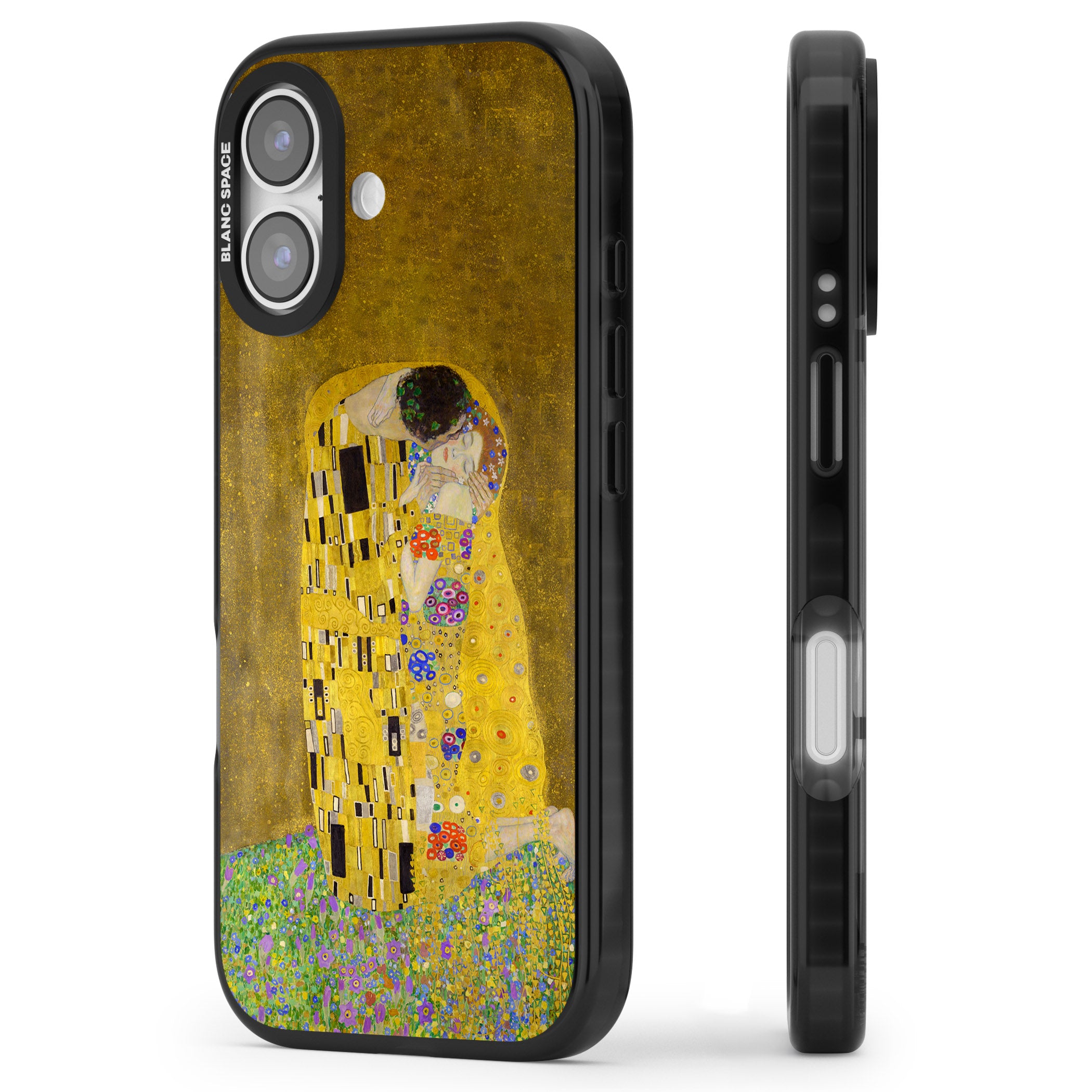 The Kiss iPhone 17 Impact Pro Black Phone Case Side Profile