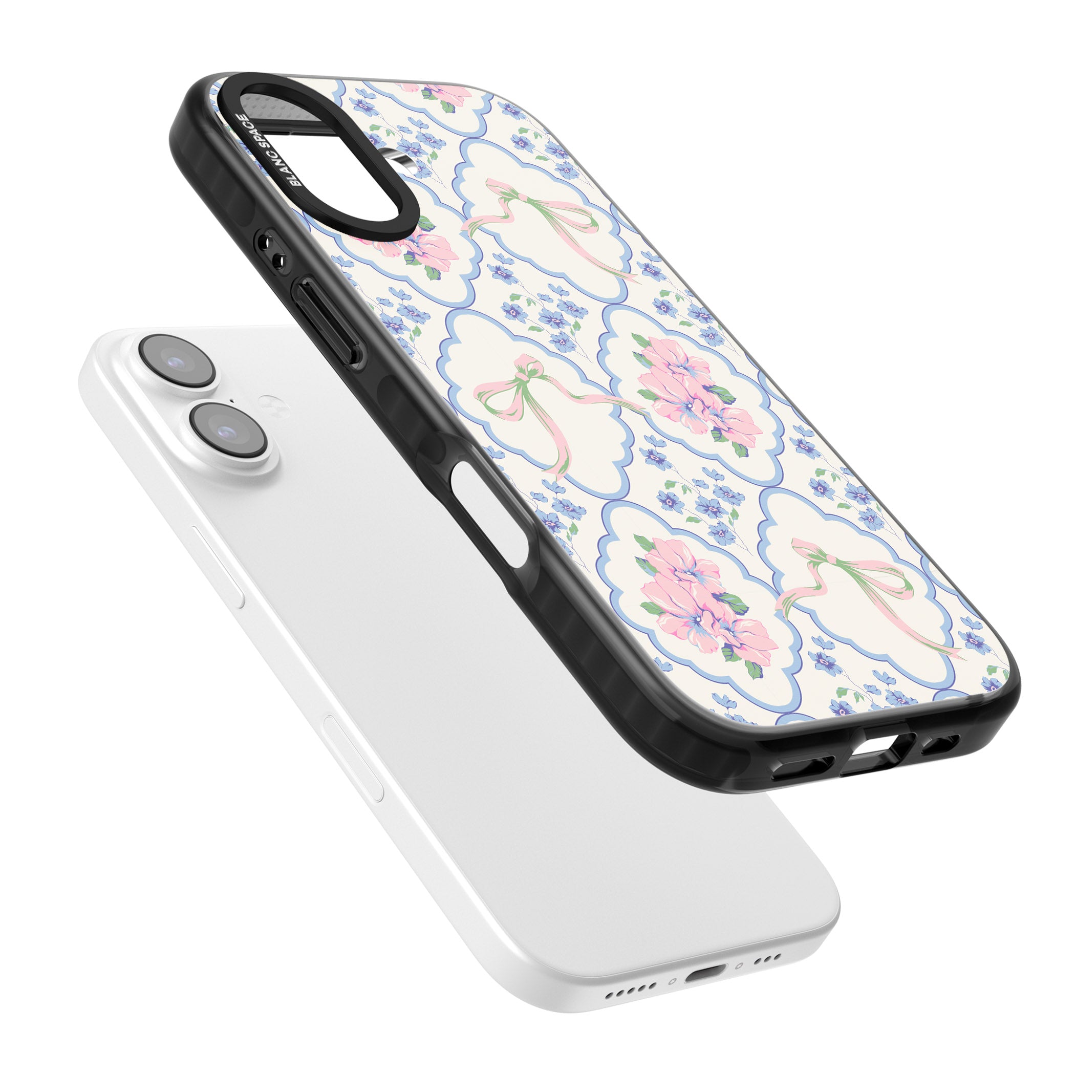 Coquette Flowers & Bows iPhone 17 Impact Pro Black Phone Case Colours