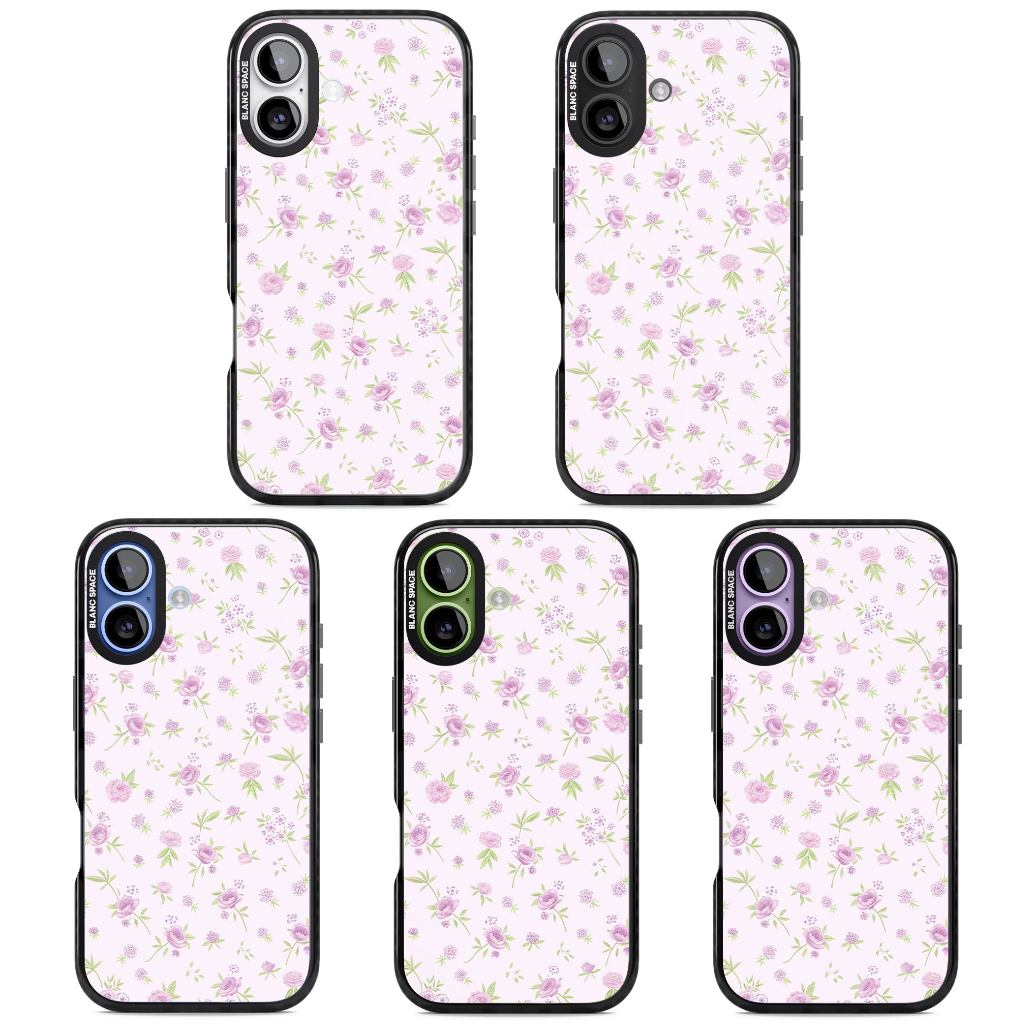 Pink Peonies iPhone 17 Impact Pro Black Phone Case APT Impact Protection