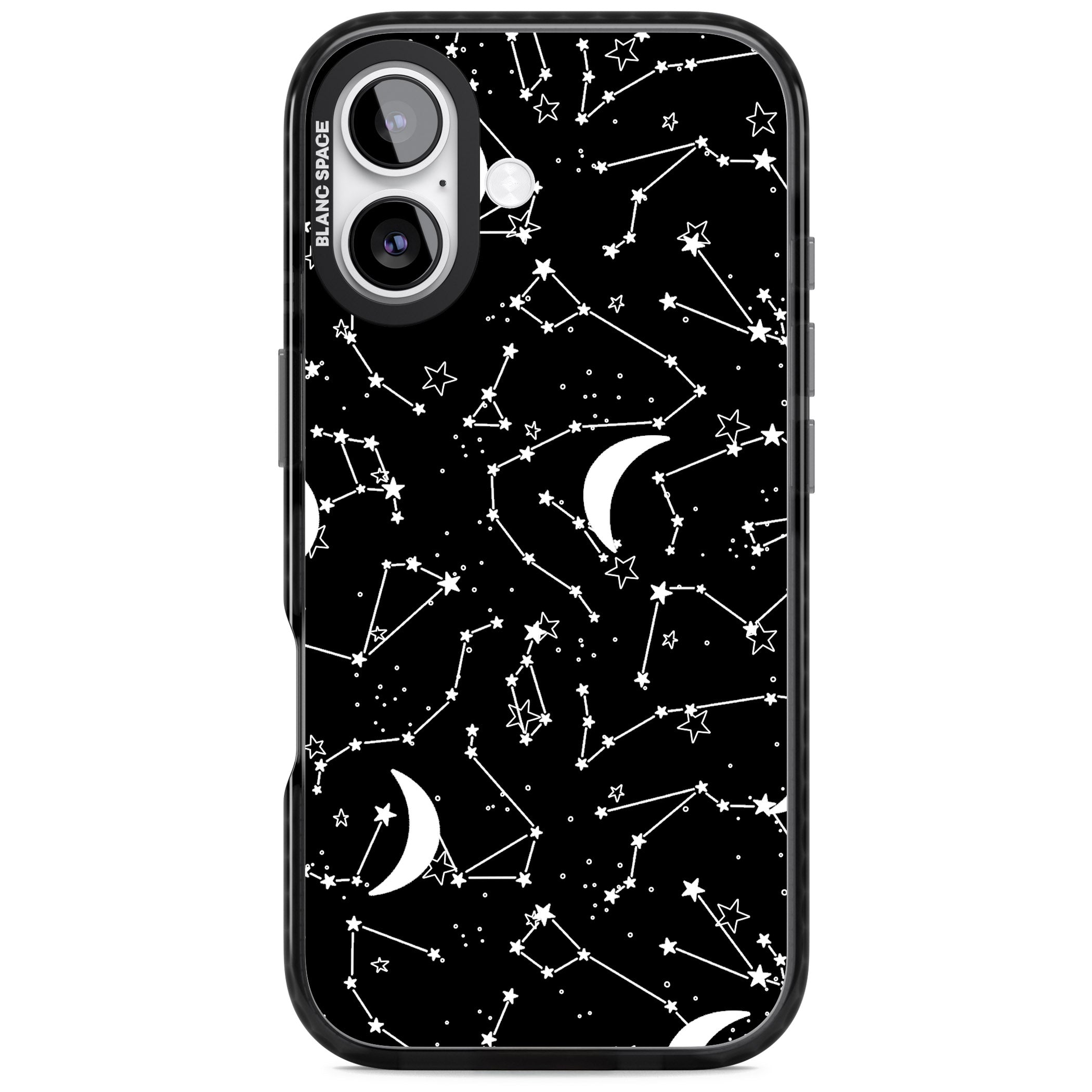 Black Celestial Constellations iPhone 17 Impact Pro Black Phone Case