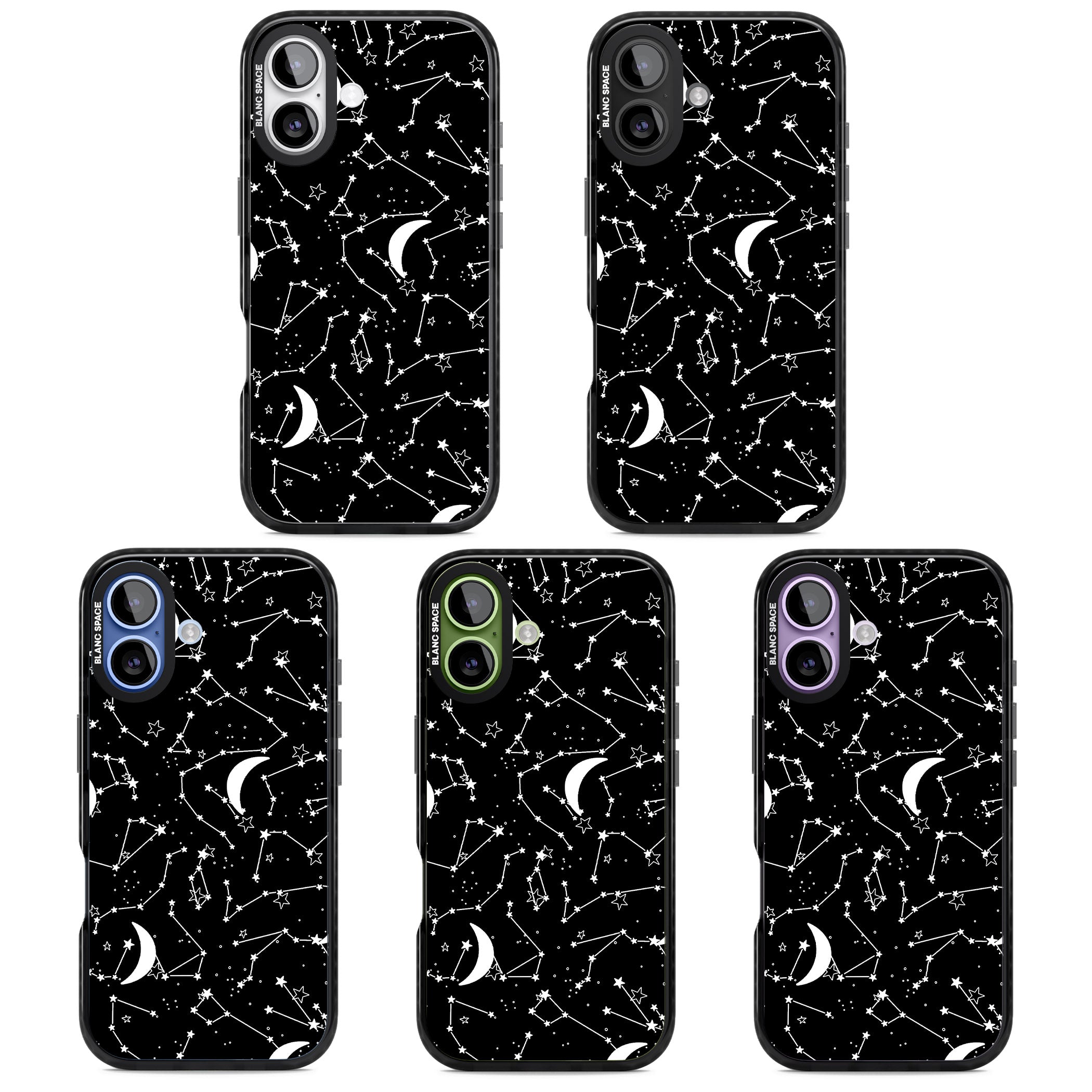 Black Celestial Constellations iPhone 17 Impact Pro Black Phone Case APT Impact Protection