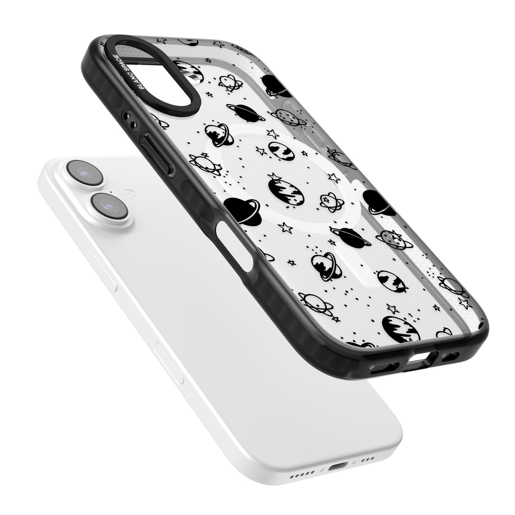 Black Planets iPhone 17 Impact Pro Black Phone Case Colours