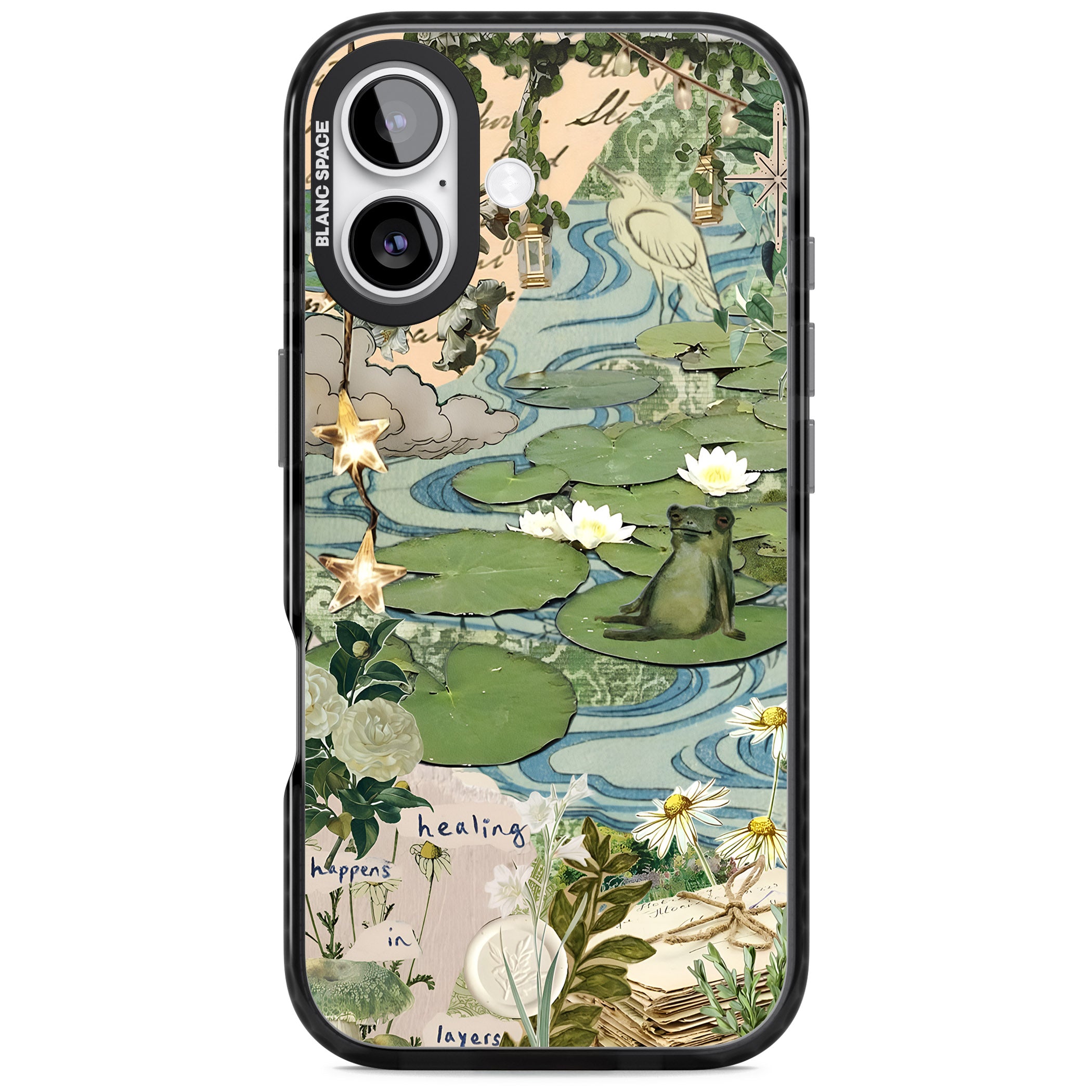 Lily Pad River iPhone 17 Impact Pro Black Phone Case