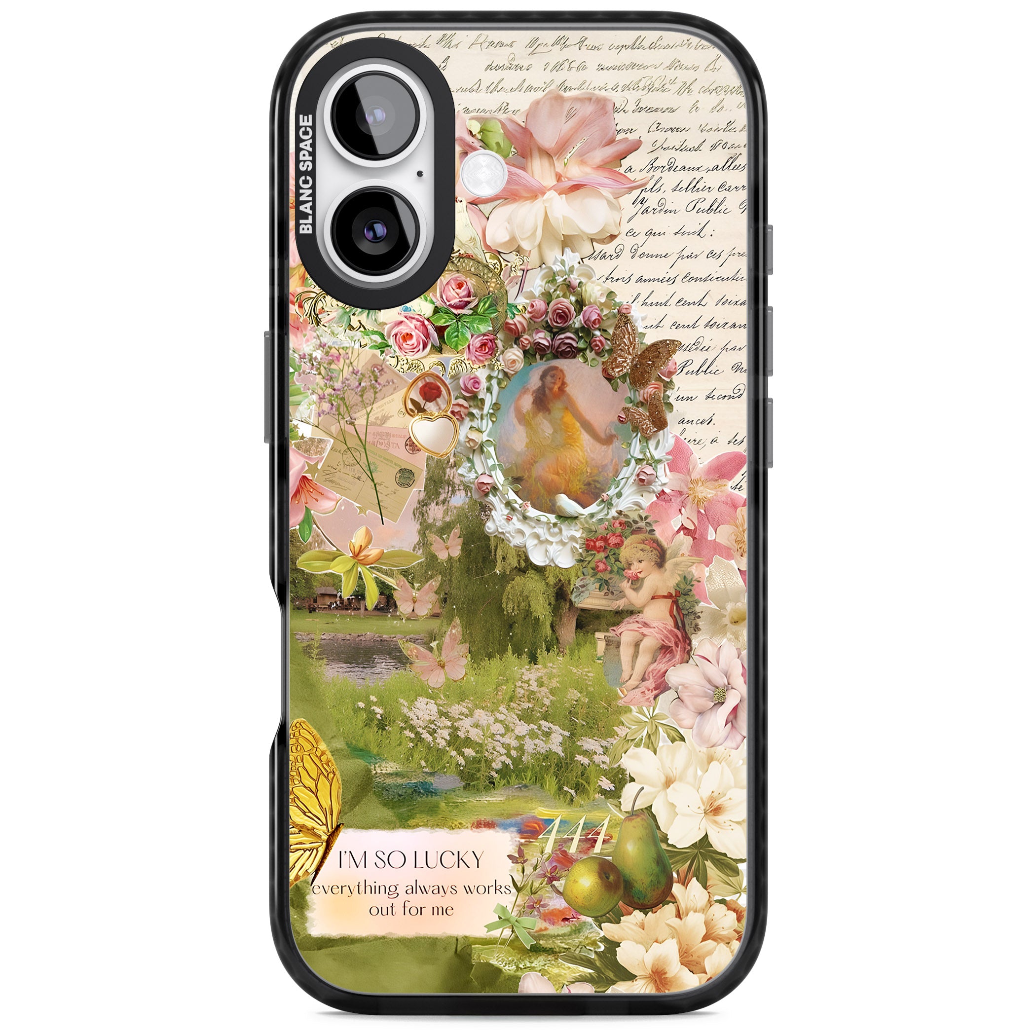 Nature in Pink iPhone 17 Impact Pro Black Phone Case