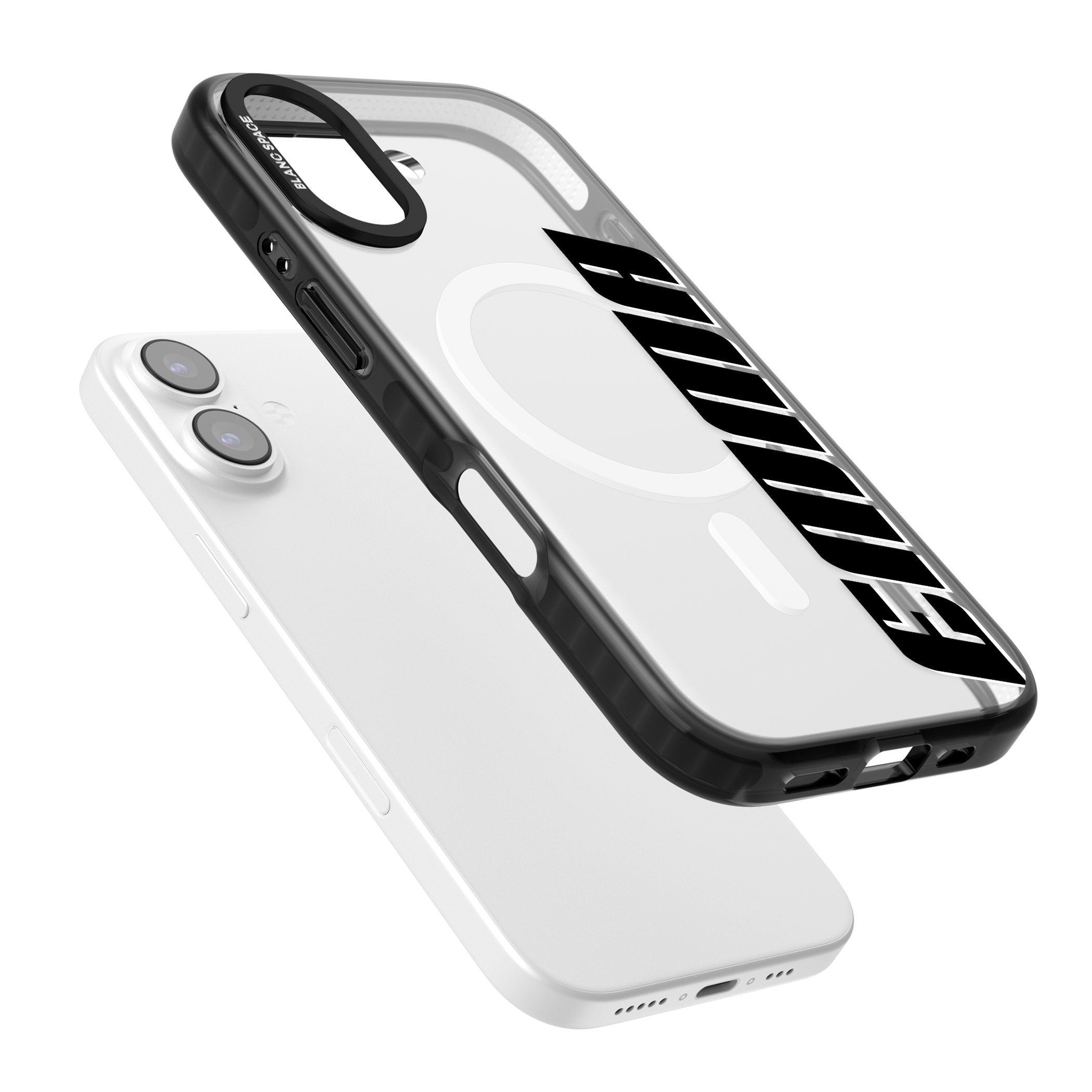 Personalised Vertical Bold Name iPhone 17 Impact Pro Black Phone Case Colours