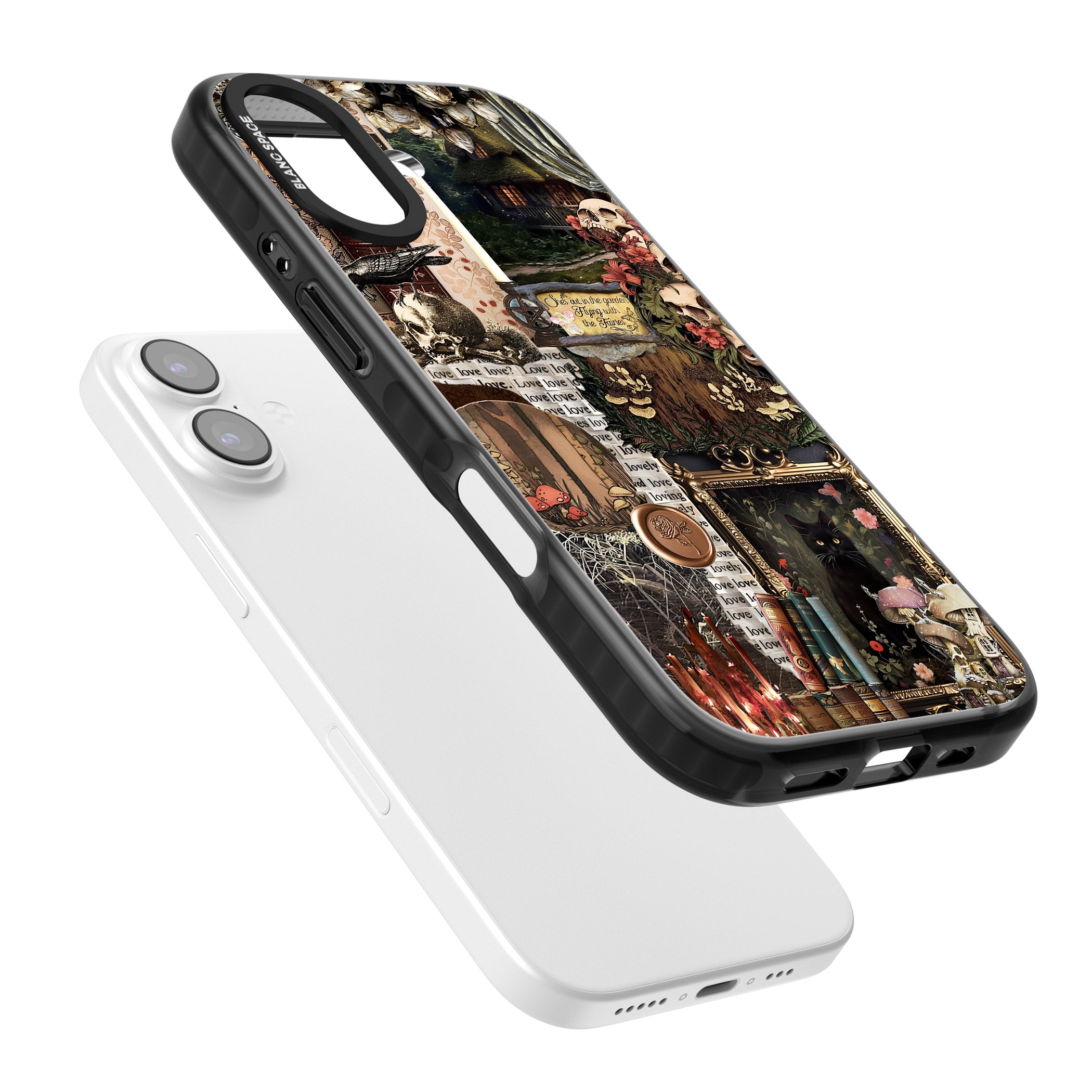 Academia Collage iPhone 17 Impact Pro Black Phone Case Colours