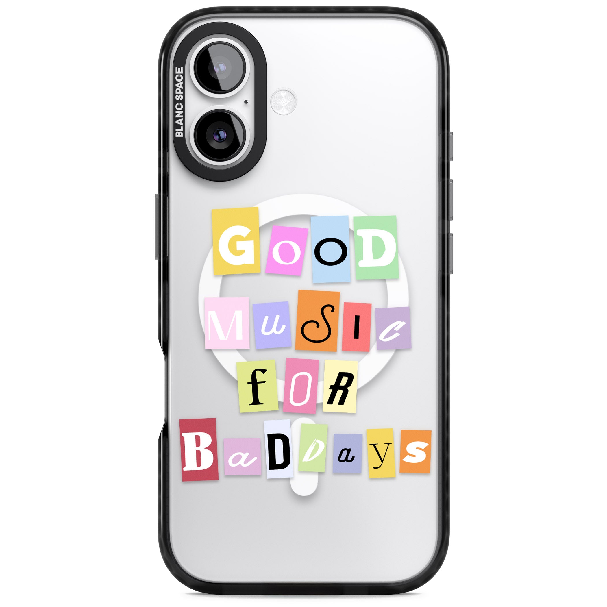 Good Music For Bad Days iPhone 17 Impact Pro Black Phone Case