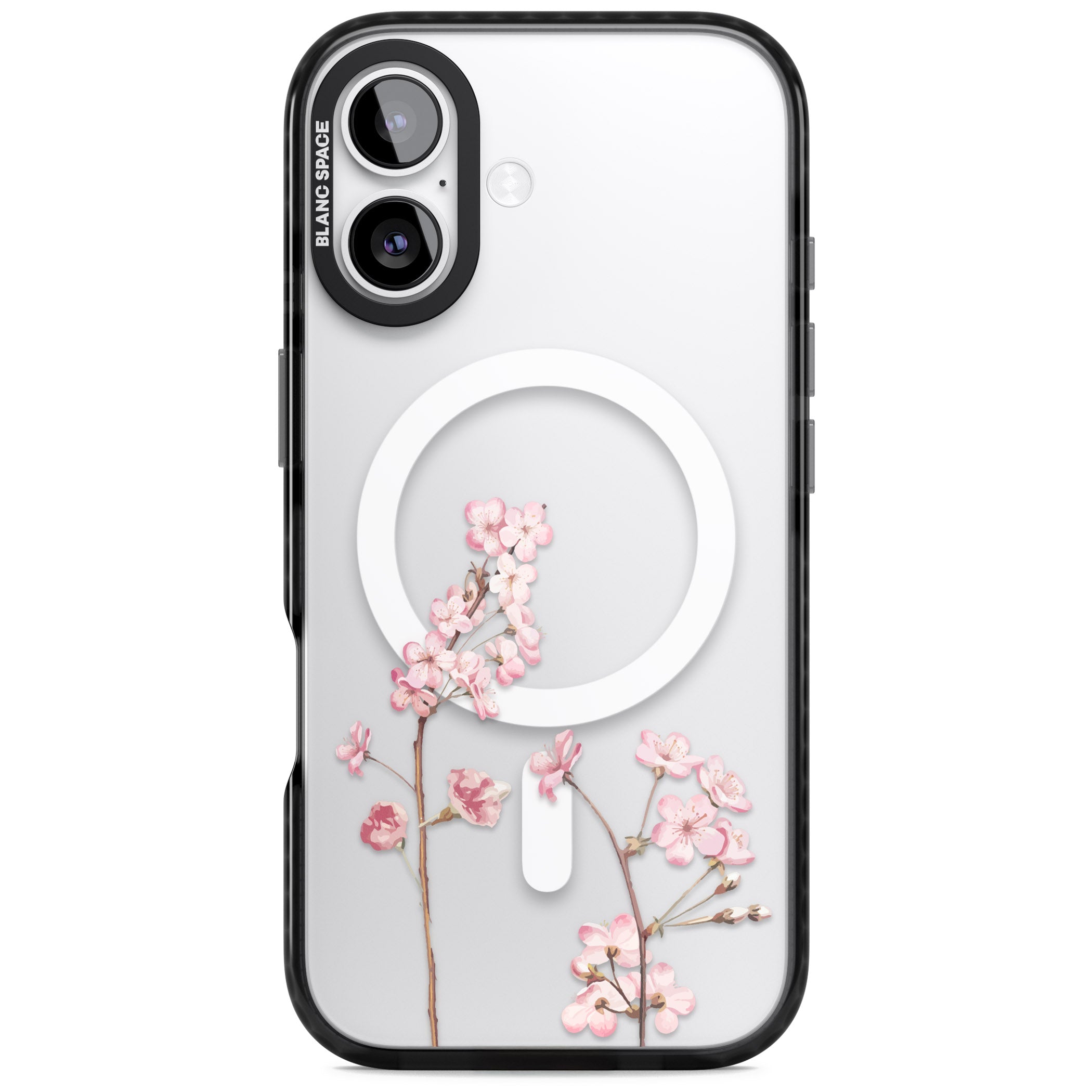 Blossom Flower iPhone 17 Impact Pro Black Phone Case