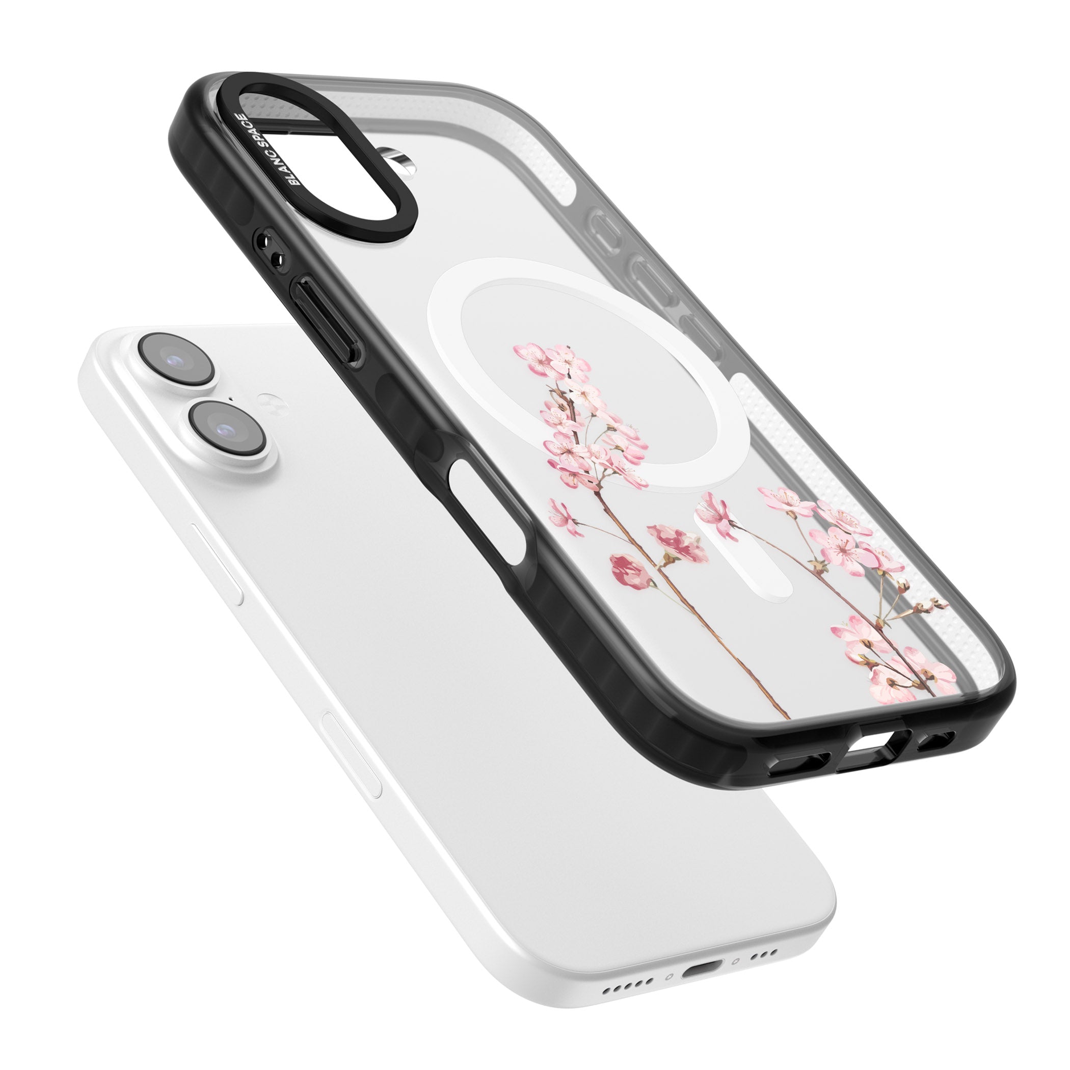 Blossom Flower iPhone 17 Impact Pro Black Phone Case Colours