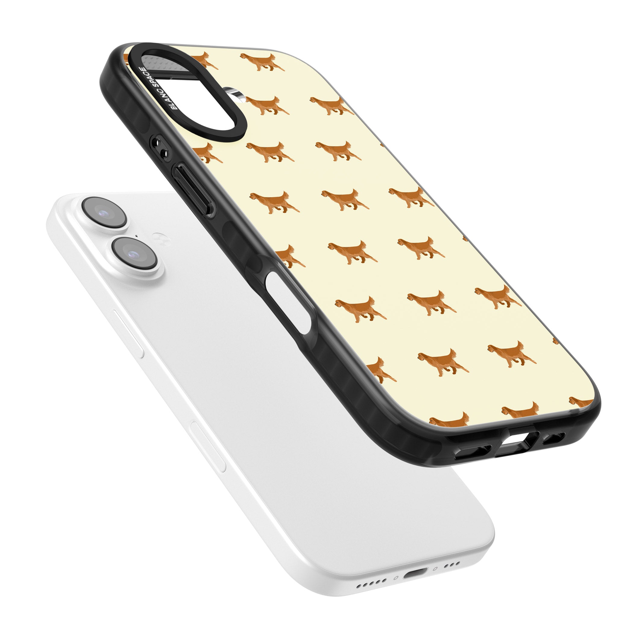 Golden Retriever Dog Pattern iPhone 17 Impact Pro Black Phone Case Colours