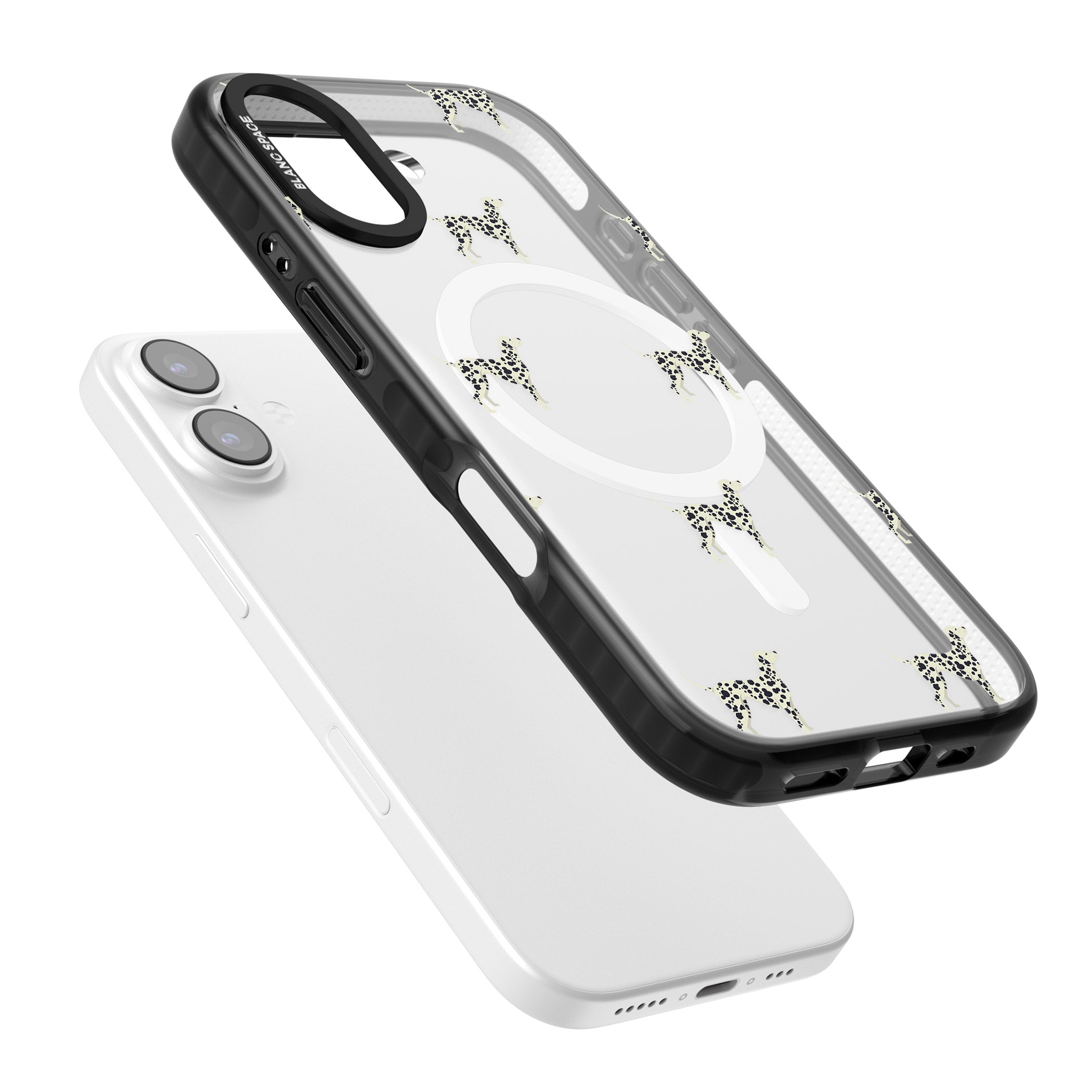 Dalmatian Dog Pattern iPhone 17 Impact Pro Black Phone Case Colours