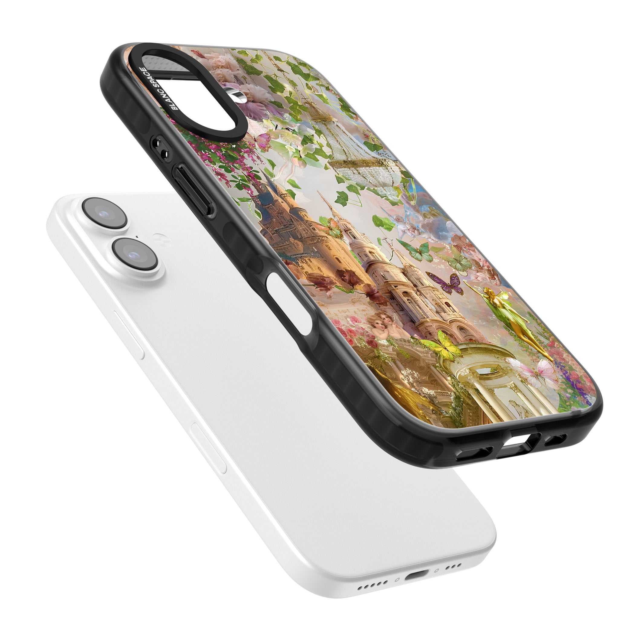 Fairies & Castles Collage iPhone 17 Impact Pro Black Phone Case Colours