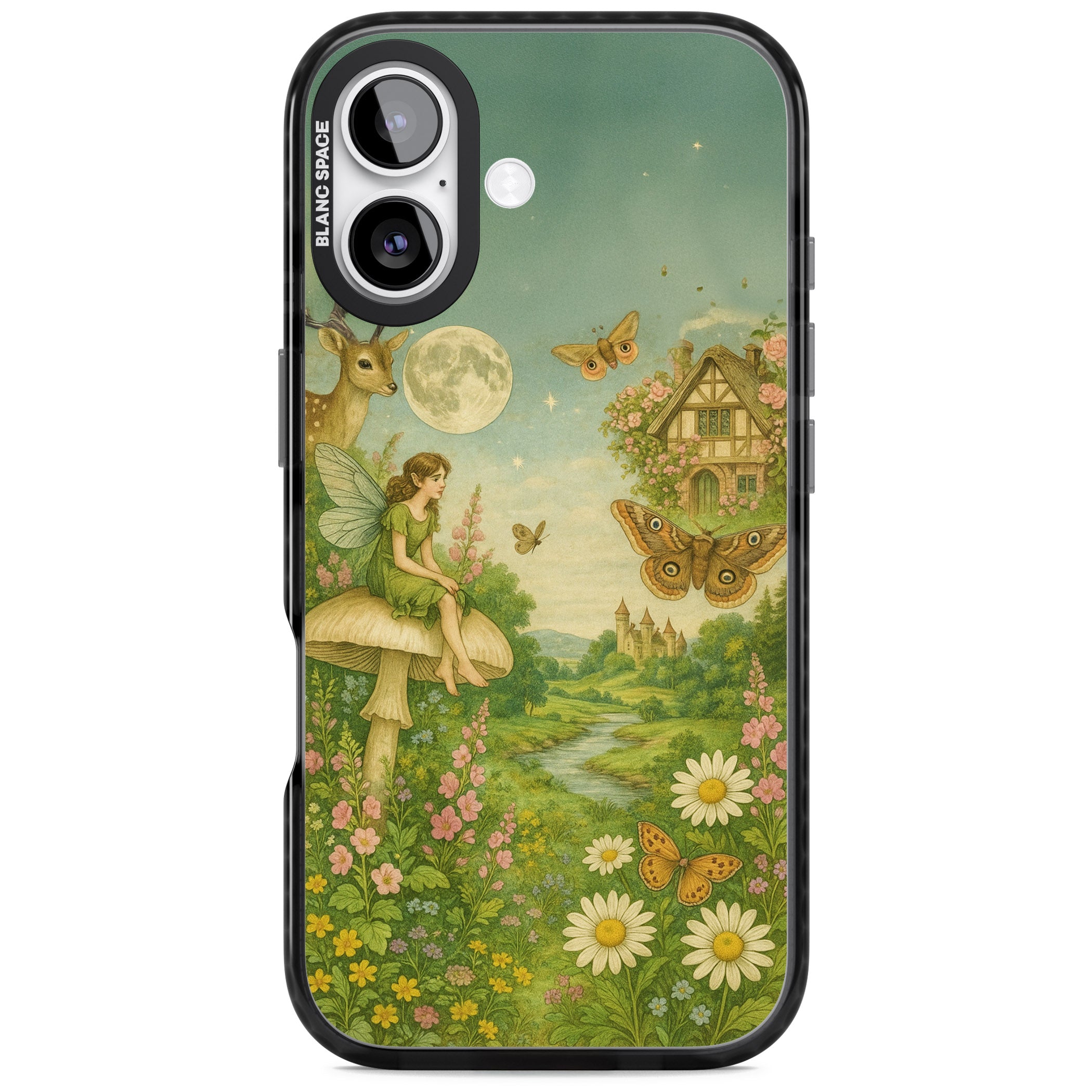 Cottage Fairy iPhone 17 Impact Pro Black Phone Case