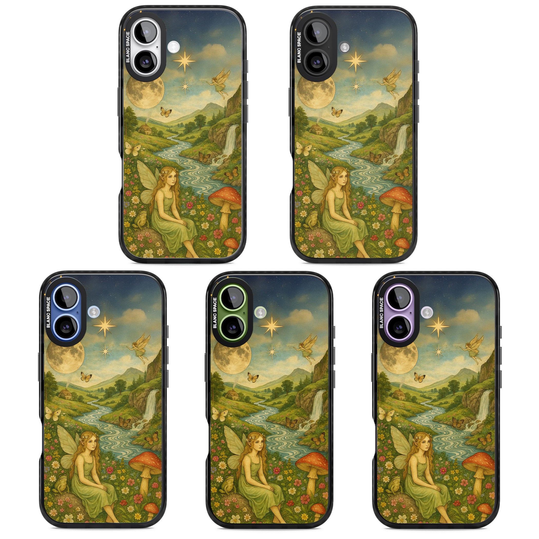 Nature Fairy iPhone 17 Impact Pro Black Phone Case APT Impact Protection