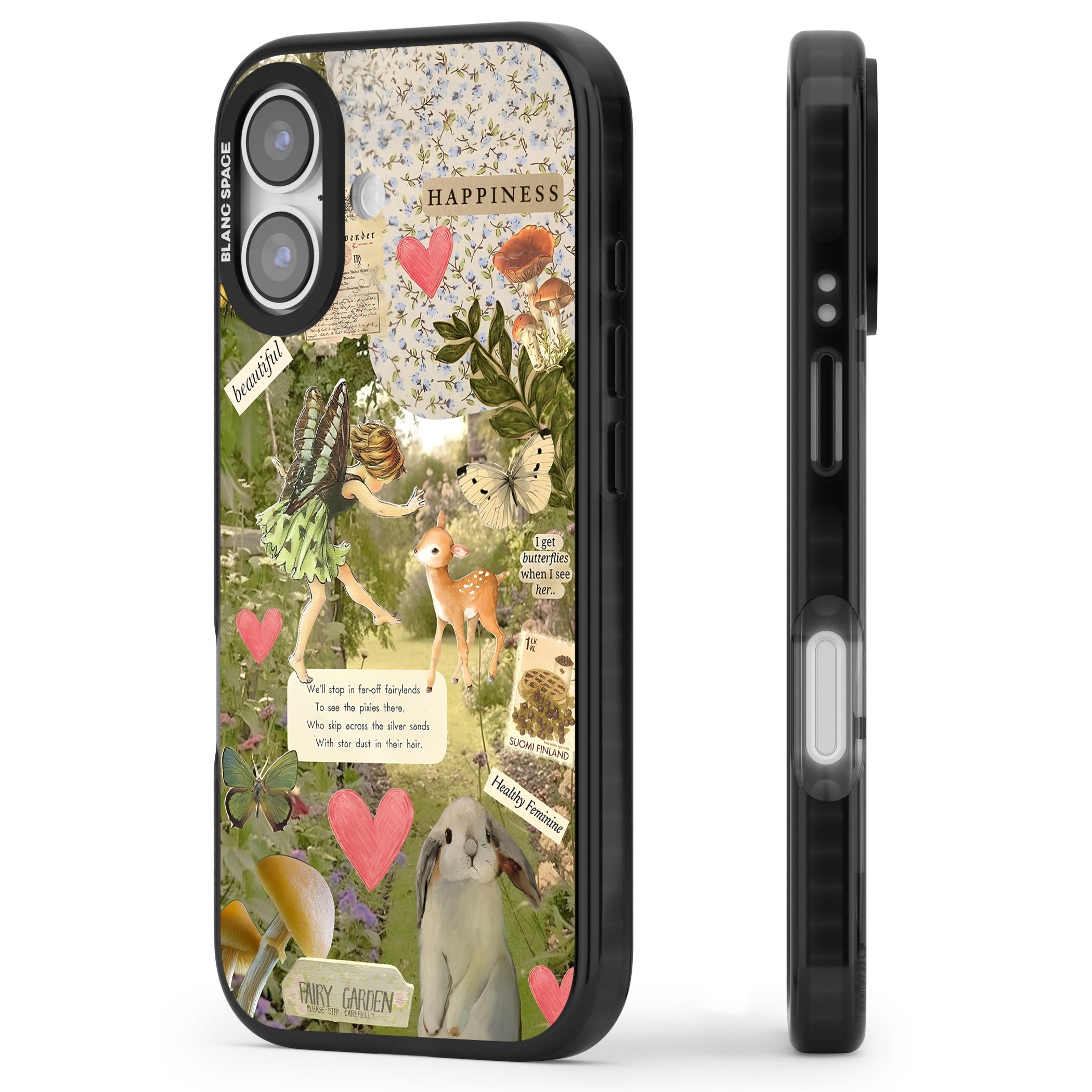 Soft Fairy iPhone 17 Impact Pro Black Phone Case Side Profile