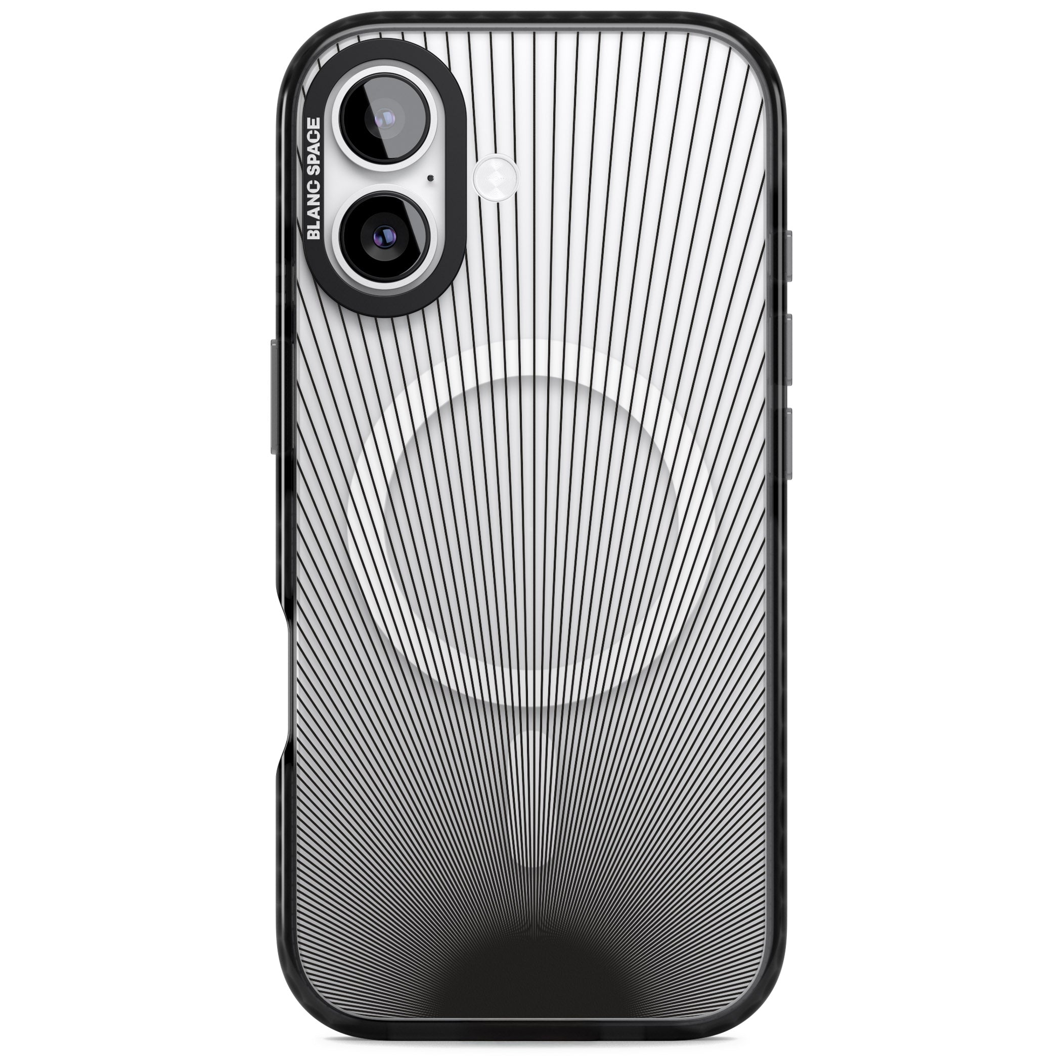 Linear Sunburst iPhone 17 Impact Pro Black Phone Case