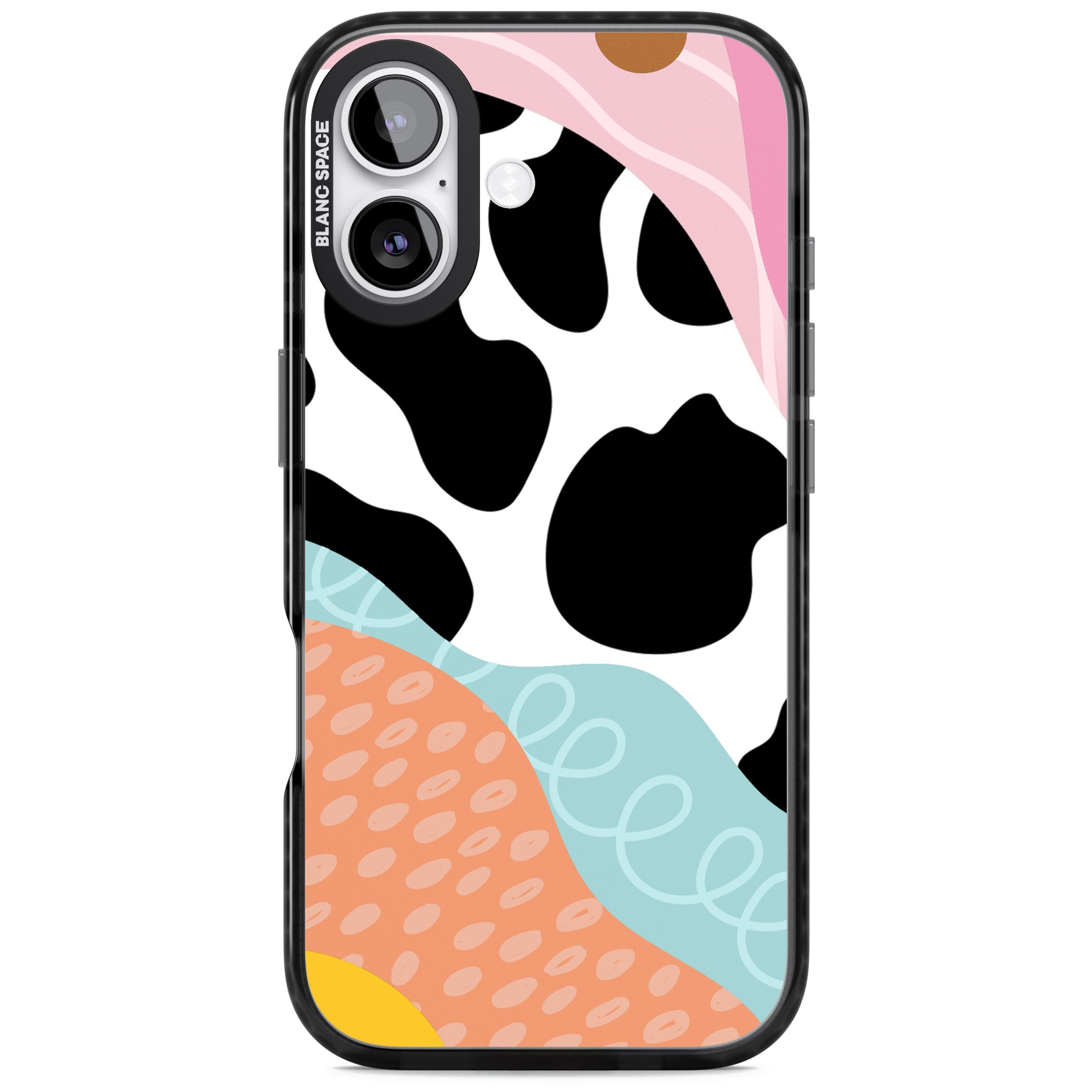 Abstract Elegance iPhone 17 Impact Pro Black Phone Case