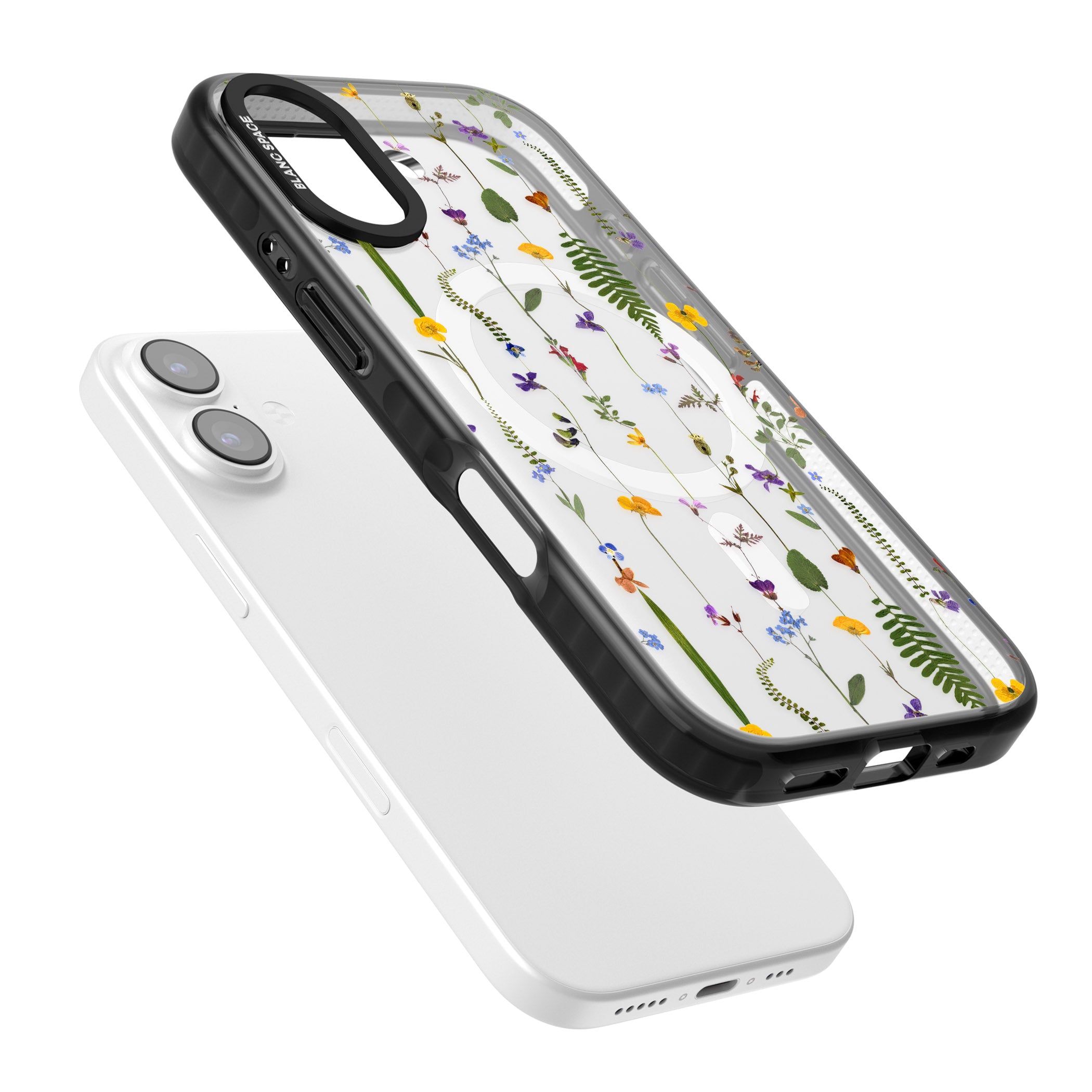 Wildflower Chain iPhone 17 Impact Pro Black Phone Case Colours