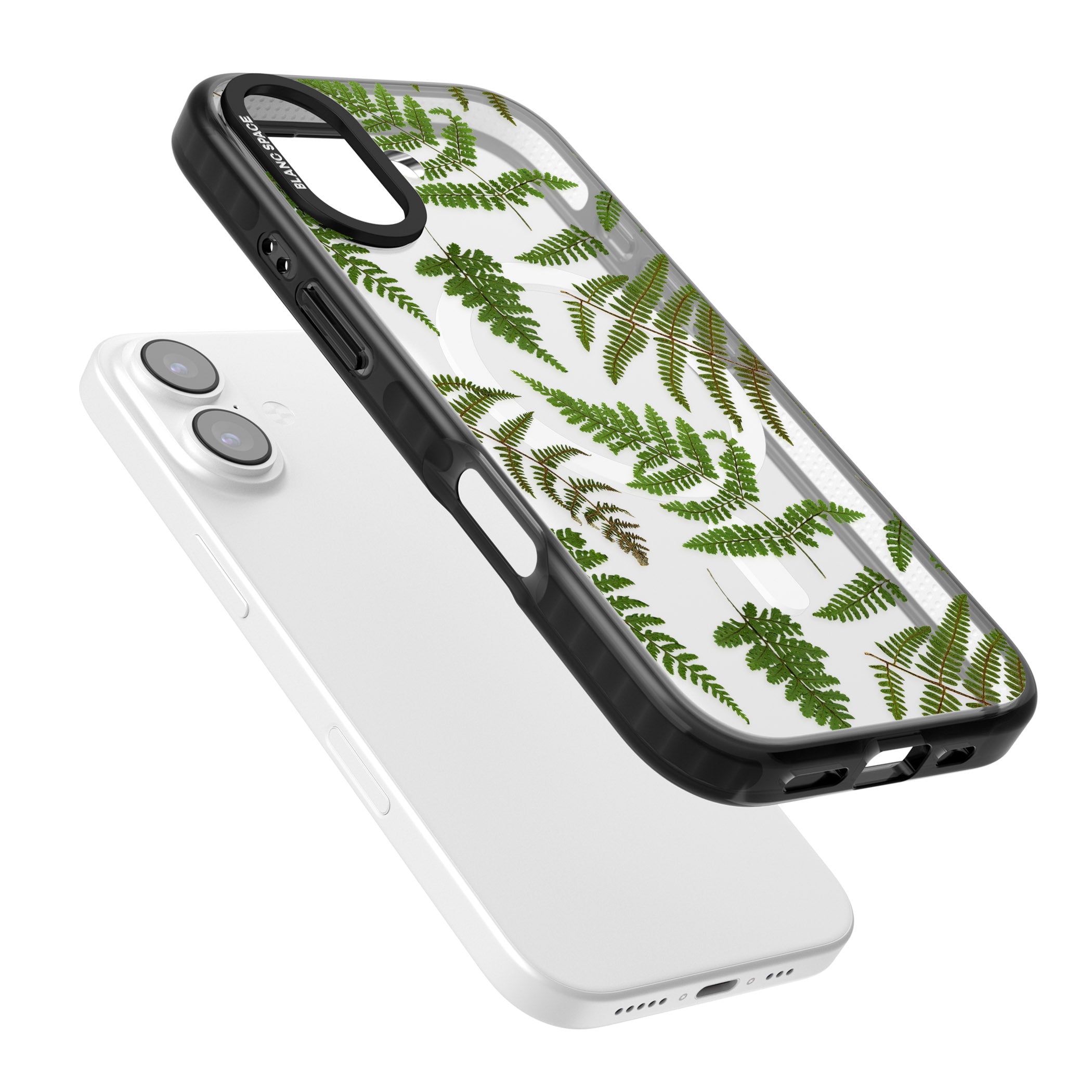 Leafy Ferns iPhone 17 Impact Pro Black Phone Case Colours