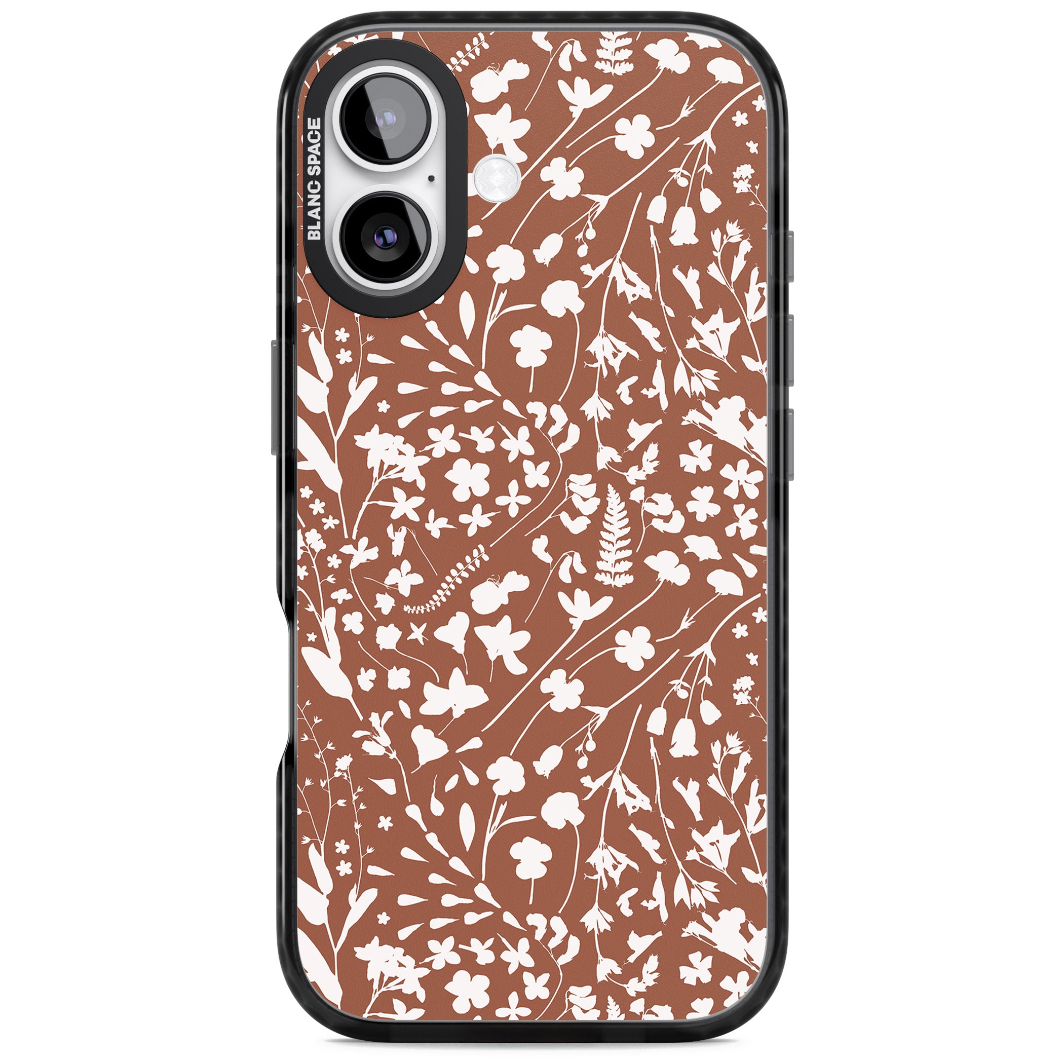 Wildflower Cluster On Terracotta iPhone 17 Impact Pro Black Phone Case