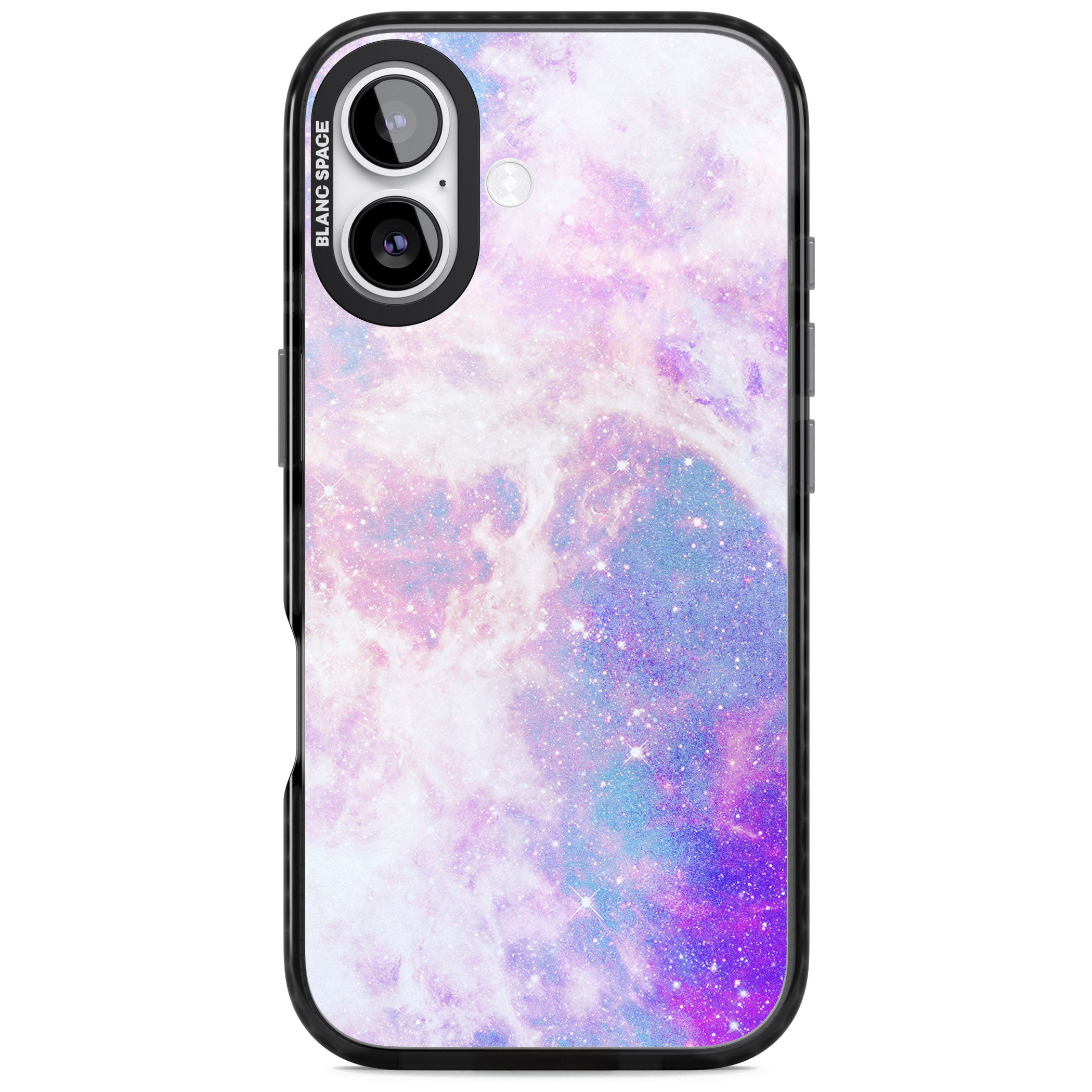 Pastel Galaxy iPhone 17 Impact Pro Black Phone Case