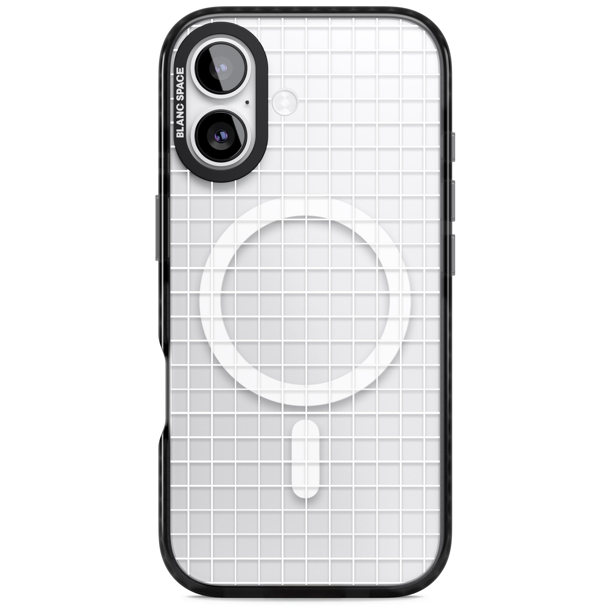 Modern Grid Pattern iPhone 17 Impact Pro Black Phone Case