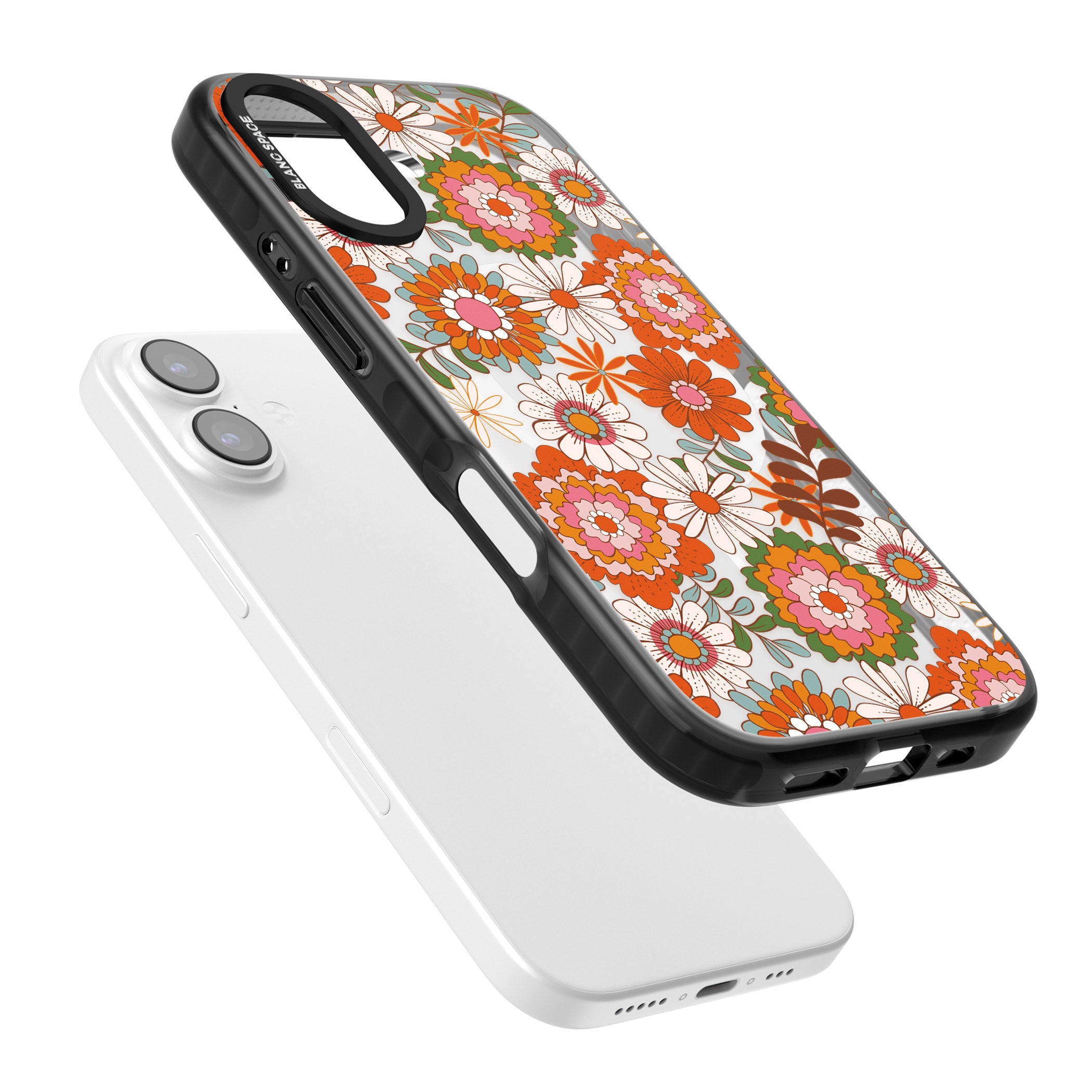Seventies Bloom iPhone 17 Impact Pro Black Phone Case Colours