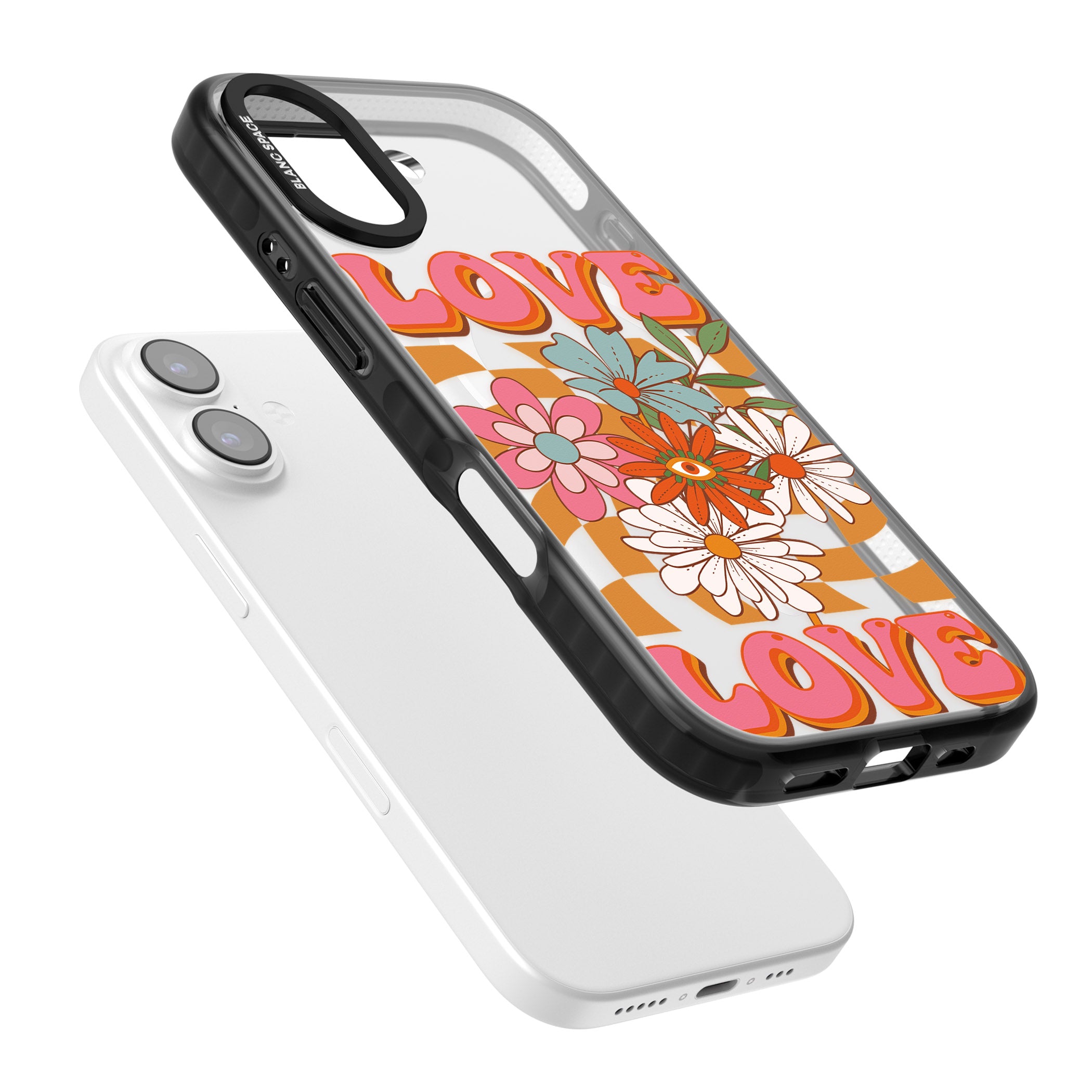 Love Bloom iPhone 17 Impact Pro Black Phone Case Colours