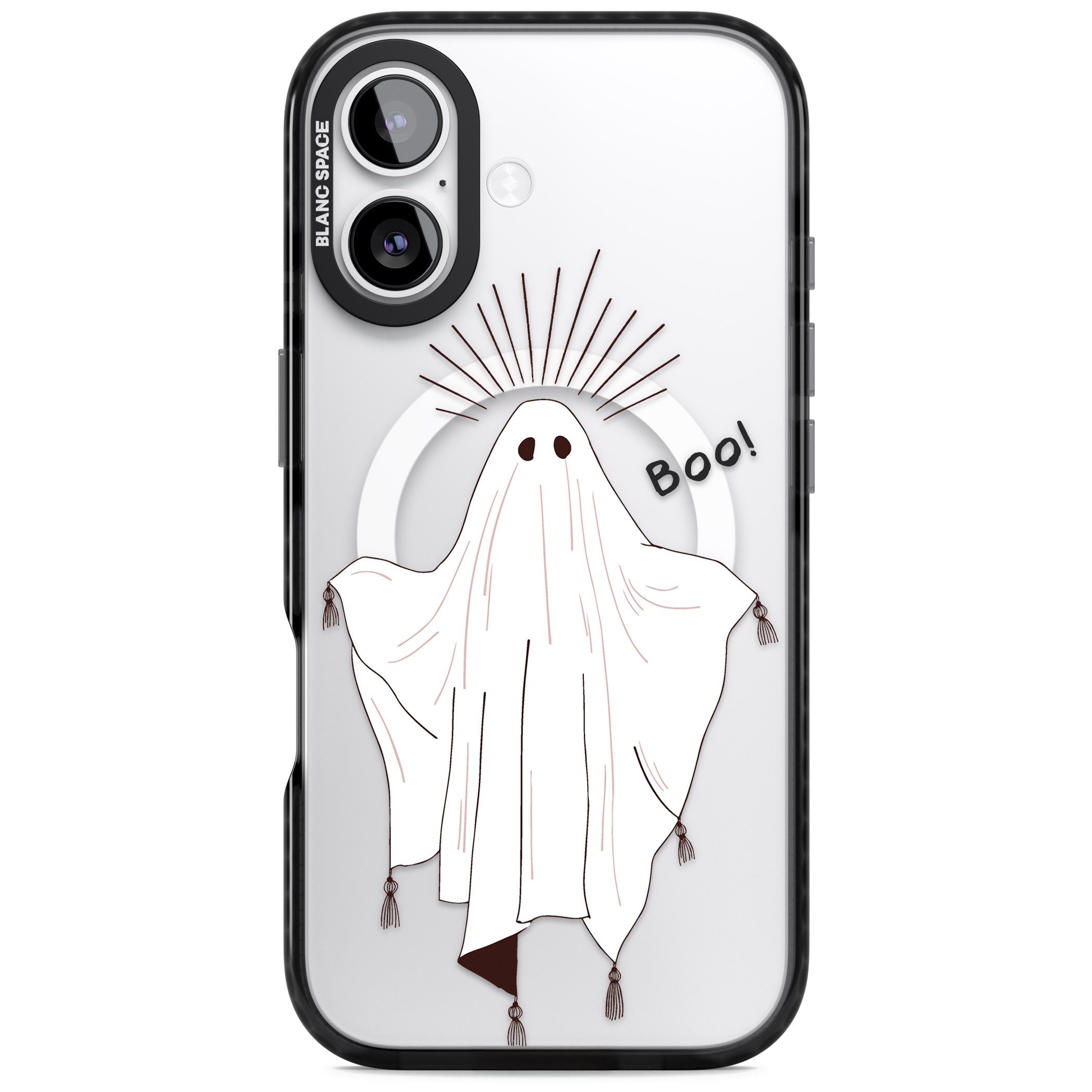 Boo! iPhone 17 Impact Pro Black Phone Case
