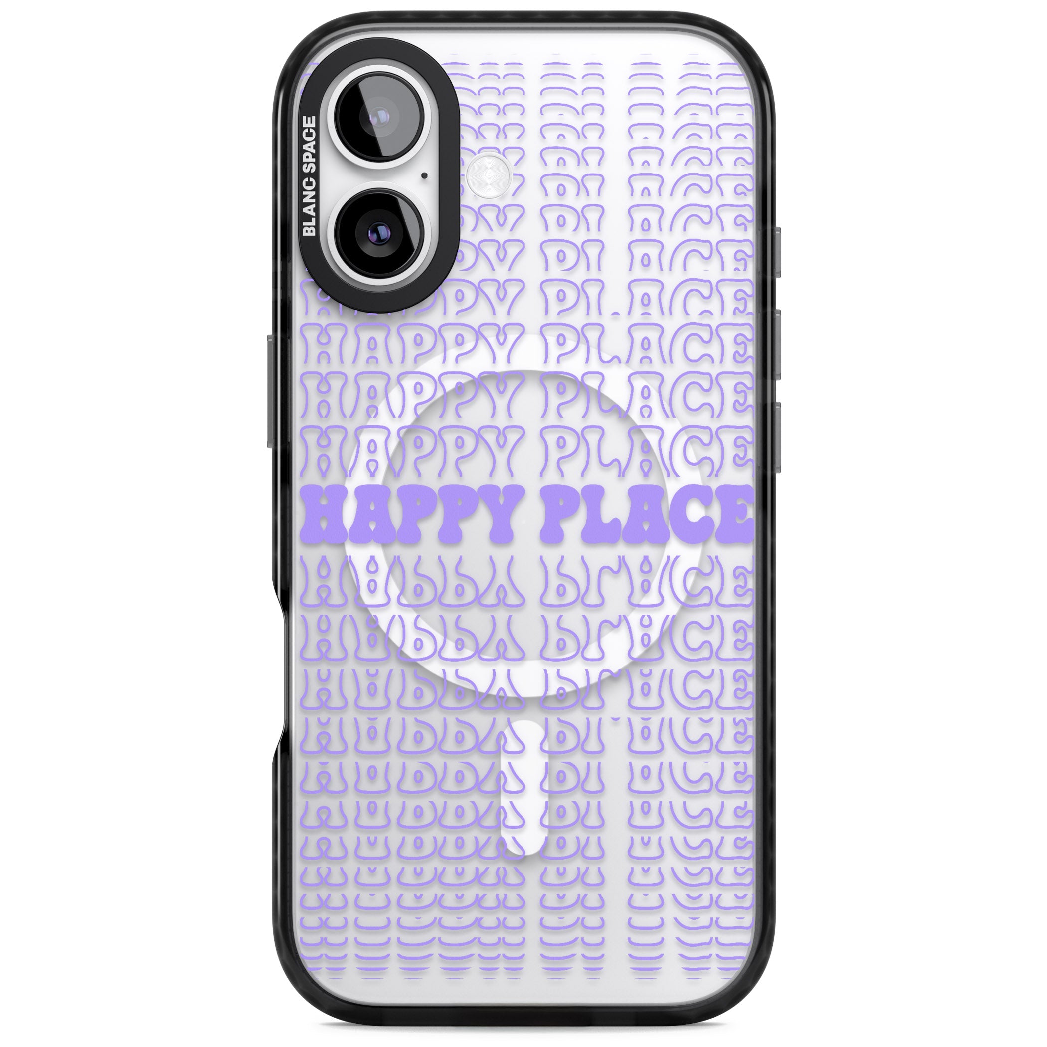 Happy Place (Purple) iPhone 17 Impact Pro Black Phone Case