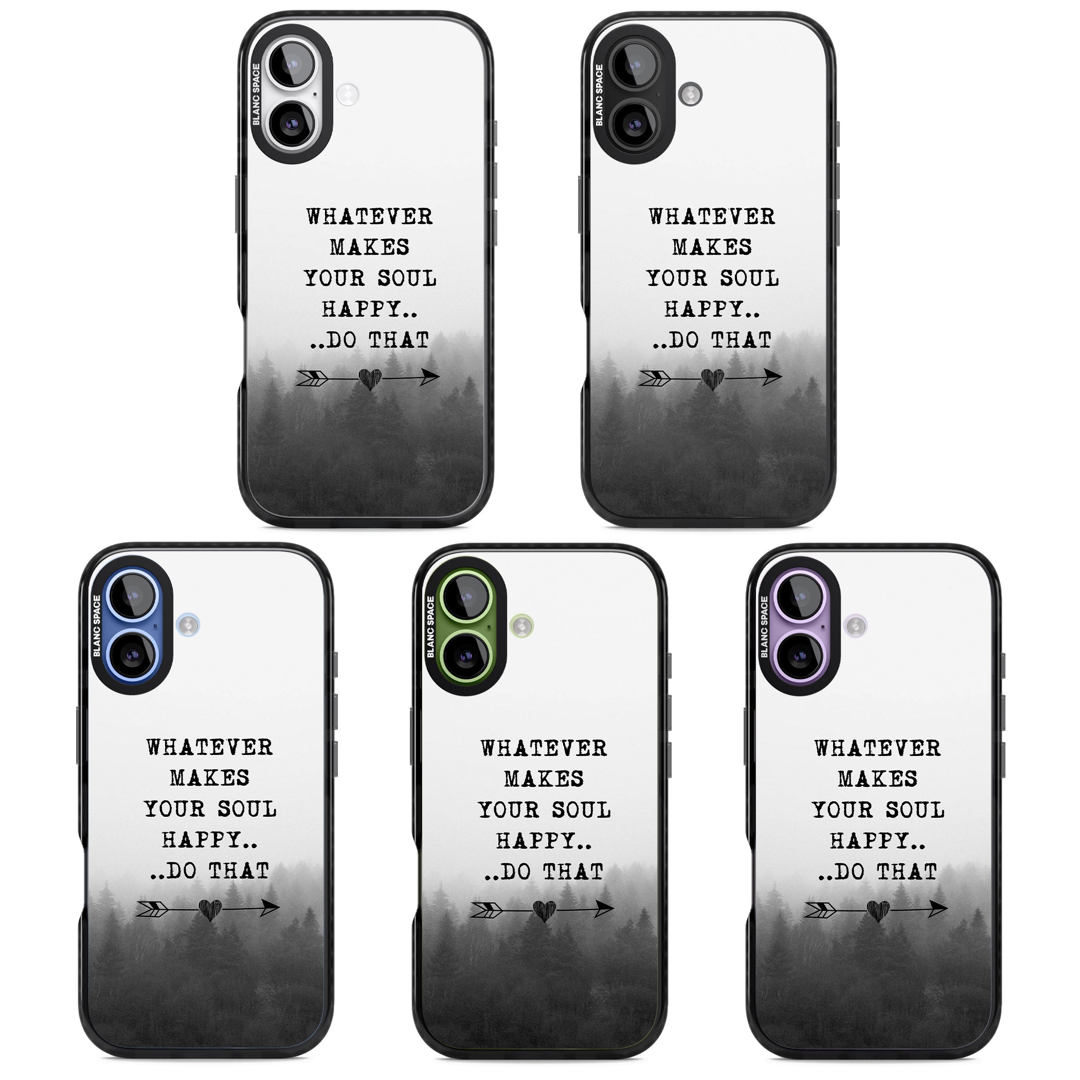 Whatever Makes Your Soul Quote iPhone 17 Impact Pro Black Phone Case APT Impact Protection