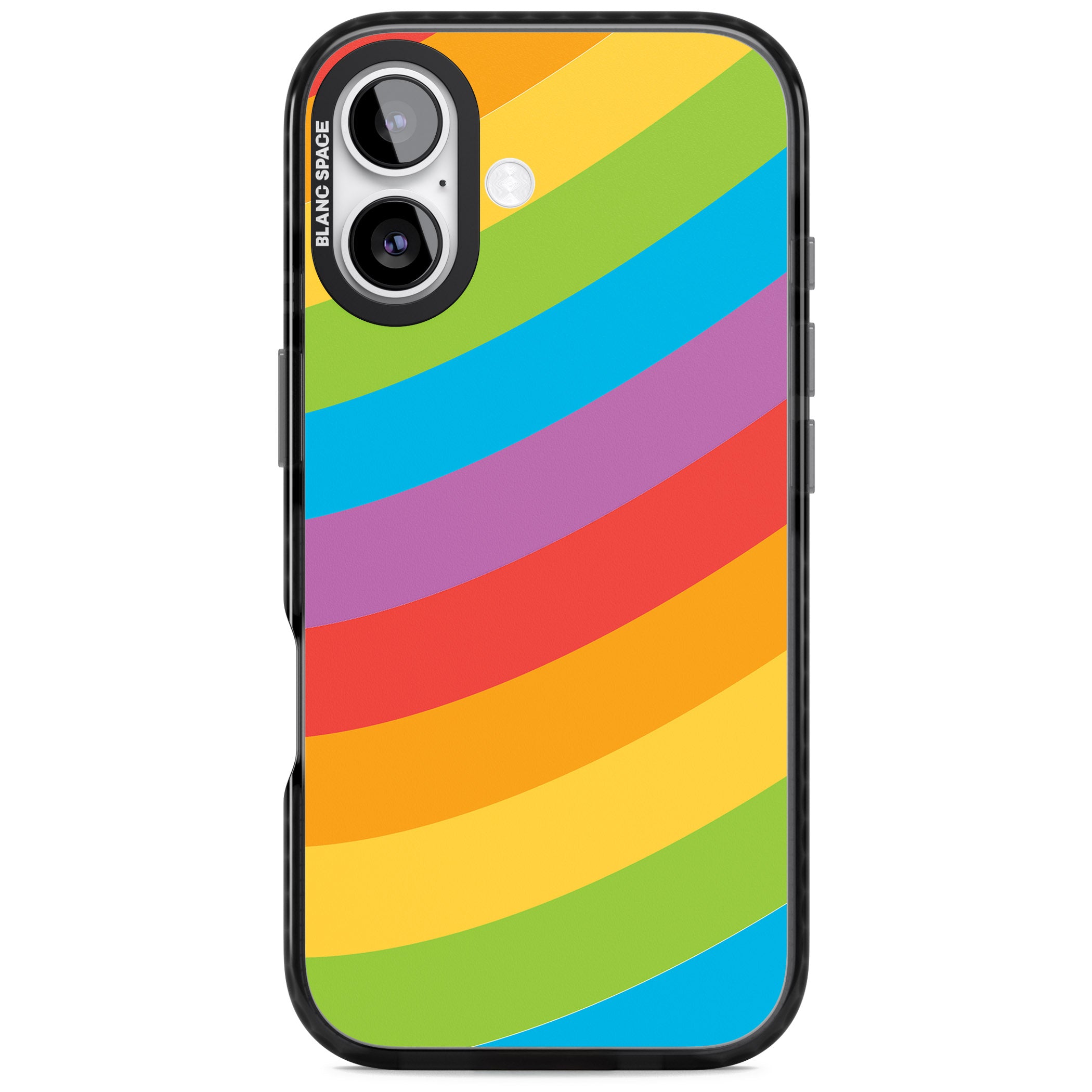 Lucky Rainbow iPhone 17 Impact Pro Black Phone Case
