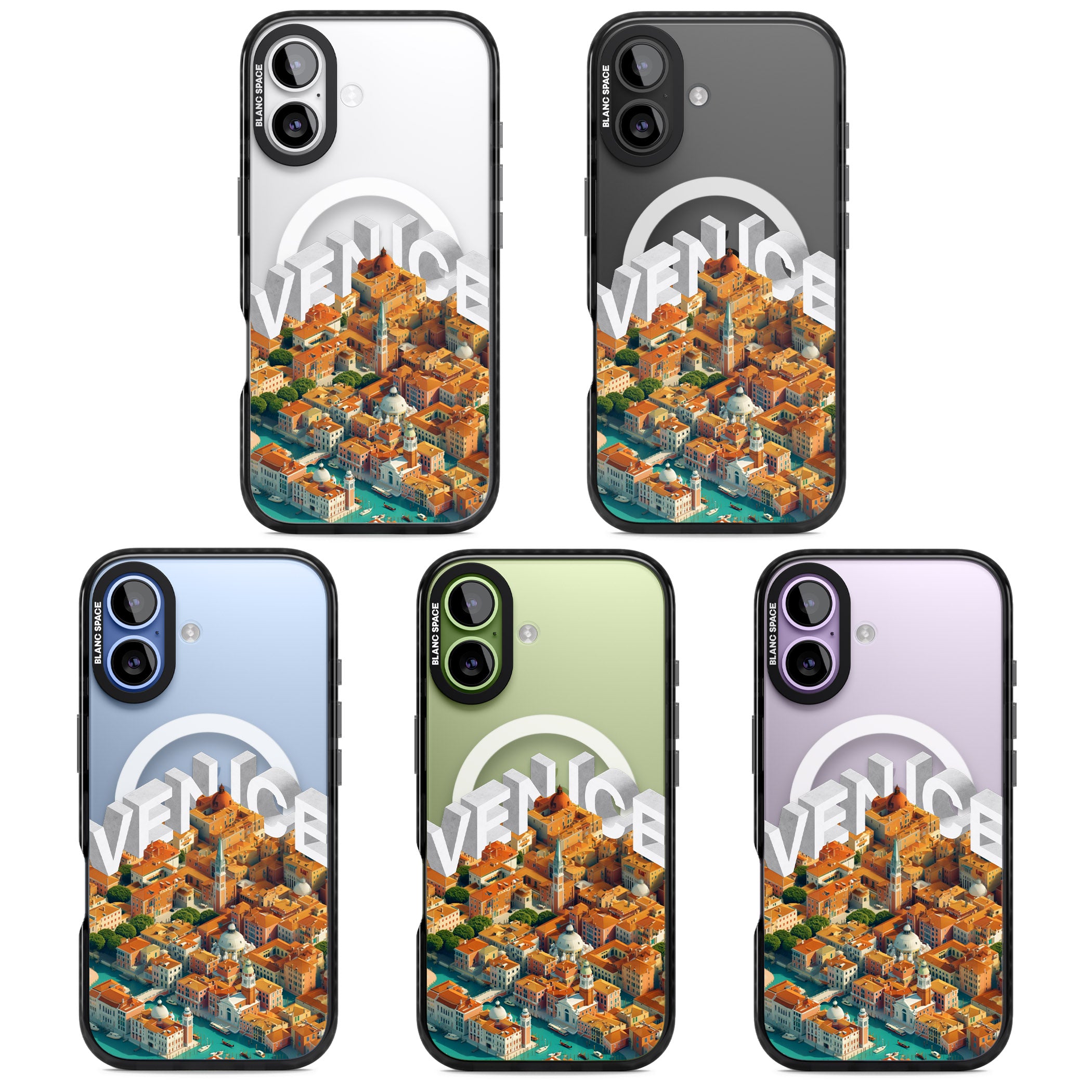 Venice iPhone 17 Impact Pro Black Phone Case APT Impact Protection