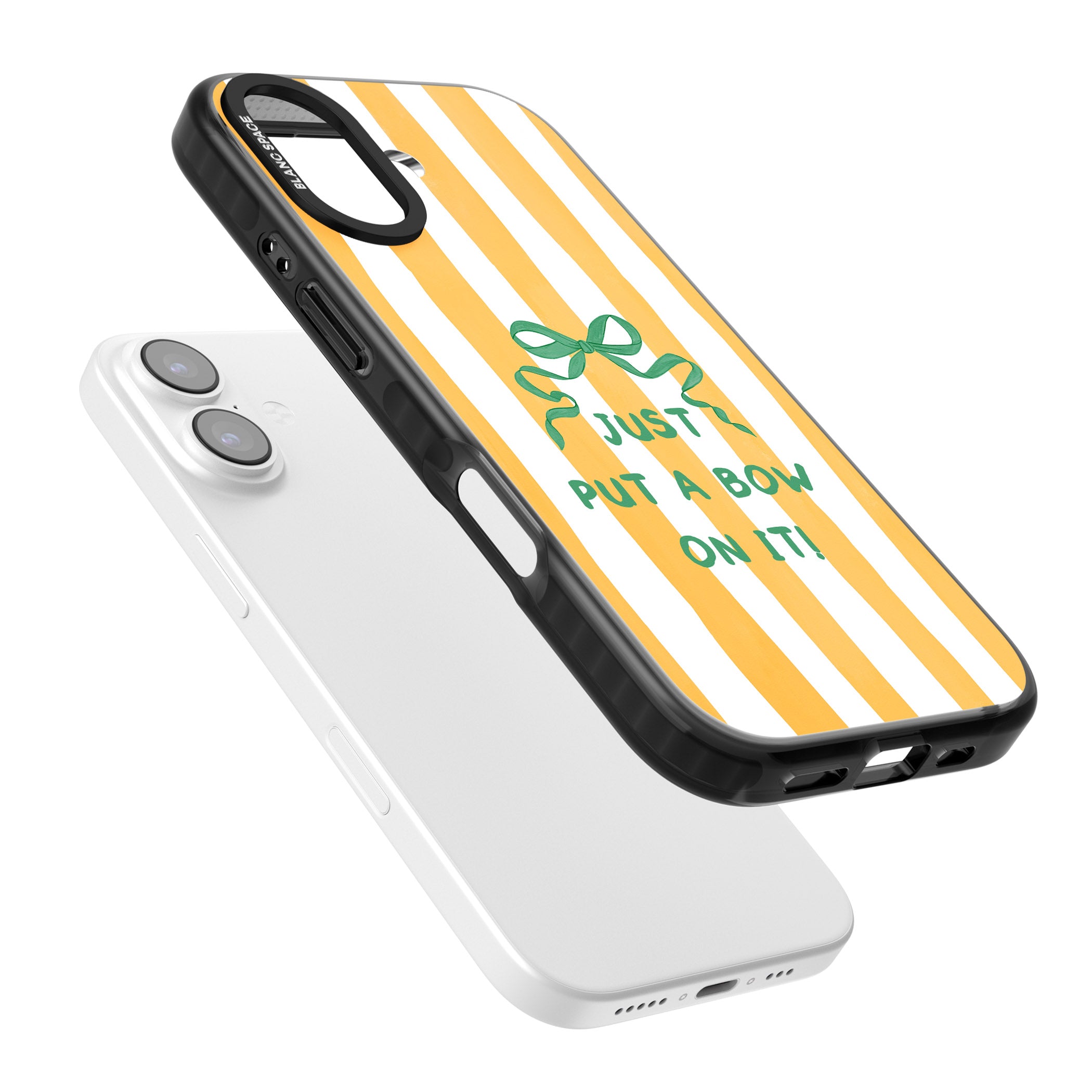 Just Put a Bow On It iPhone 17 Impact Pro Black Phone Case Colours