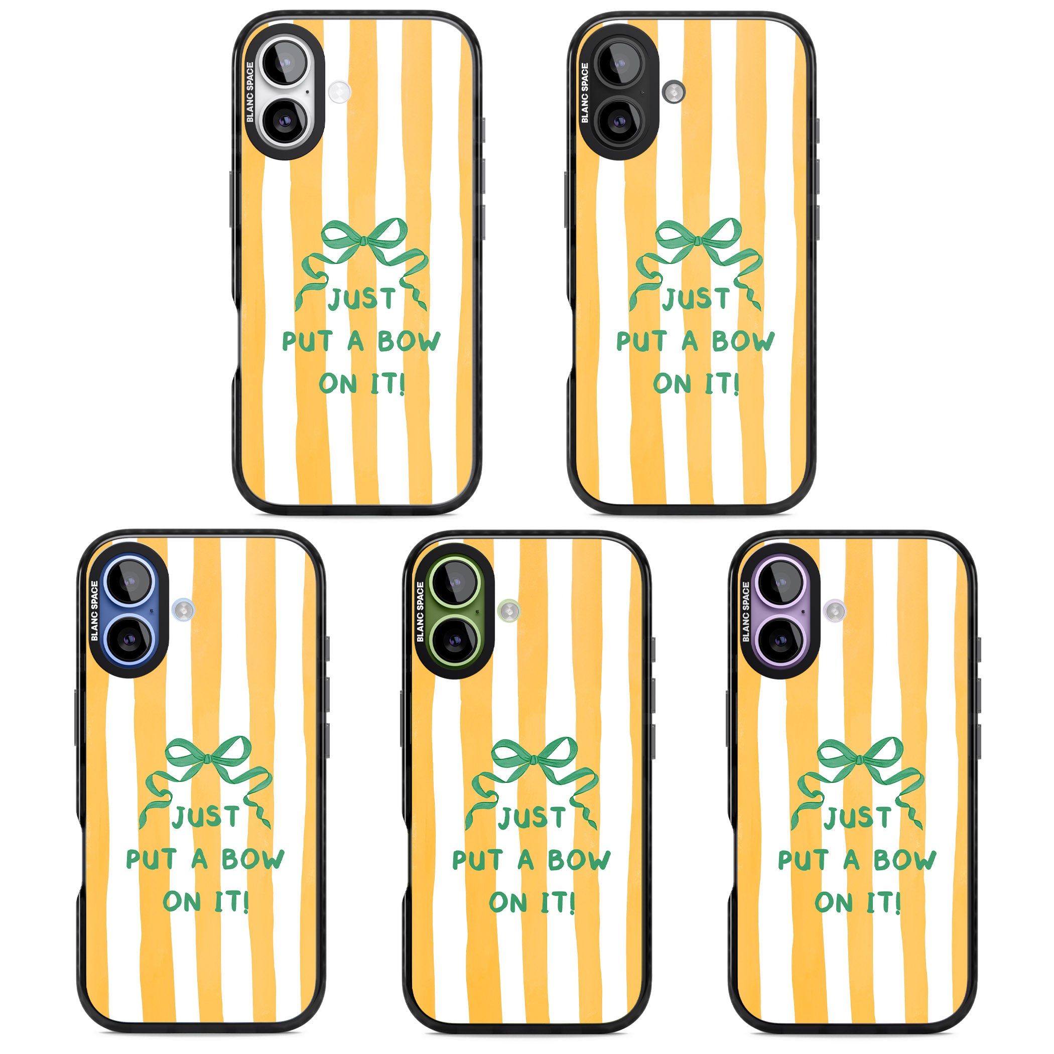 Just Put a Bow On It iPhone 17 Impact Pro Black Phone Case APT Impact Protection